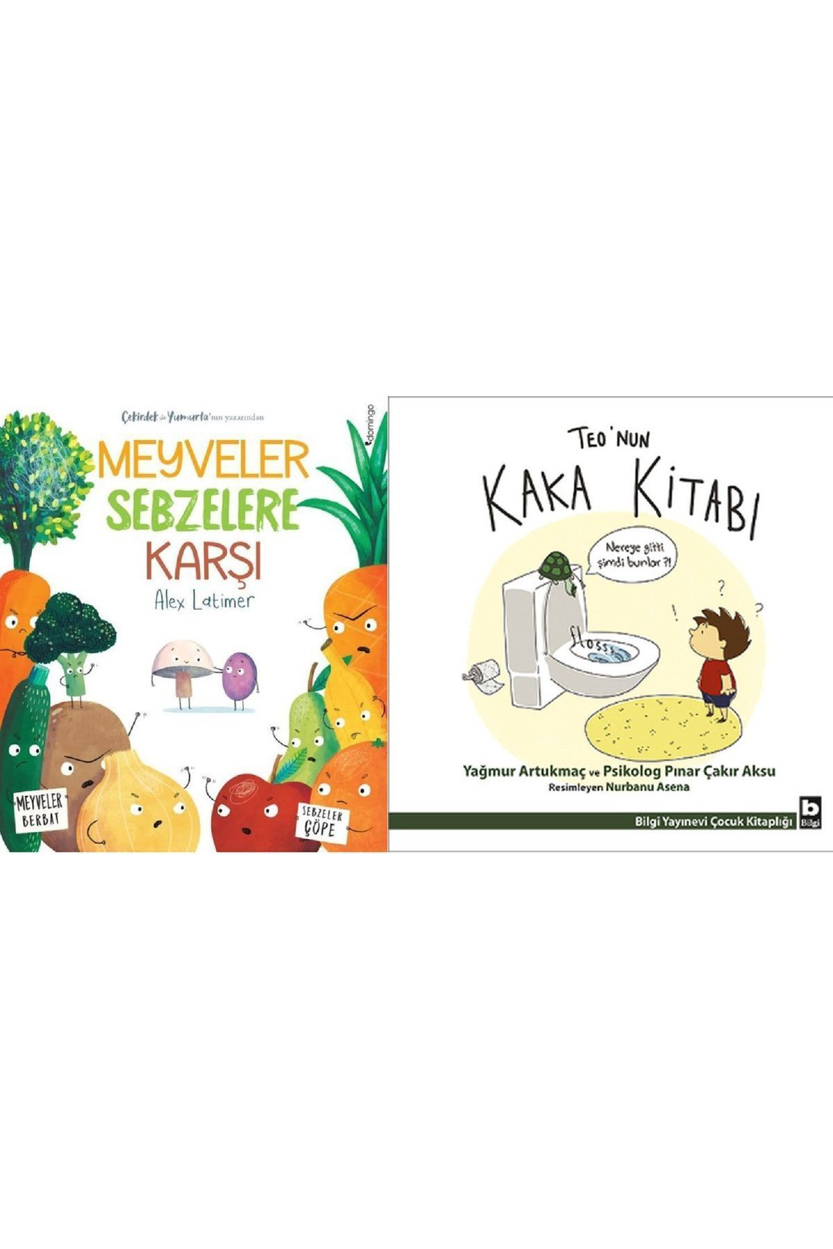 Meyveler Sebzelere Karşı + Teo'nun Kaka Kitabı / 2 Kitap Set