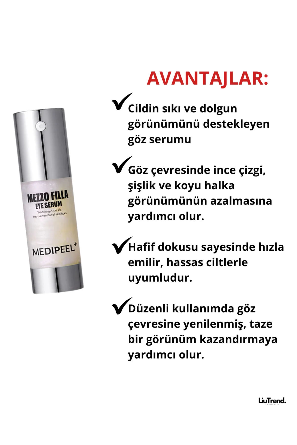 Mezzo Filla Eye Serum 30 ml Peptit Kompleksi İçeren Göz Serumu M0