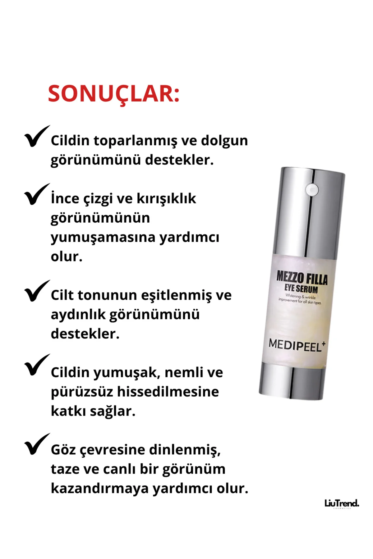 Mezzo Filla Eye Serum 30 ml Peptit Kompleksi İçeren Göz Serumu M0