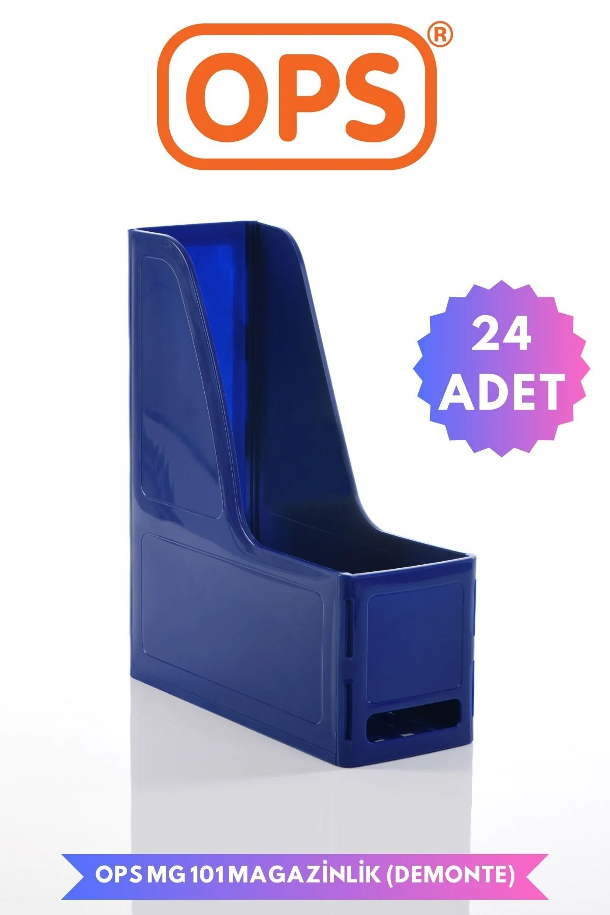 MG 101 A4 DEMONTE 24'LÜ PLASTİK DİKEY MAGAZİNLİK KLASÖR ARŞİV KUT