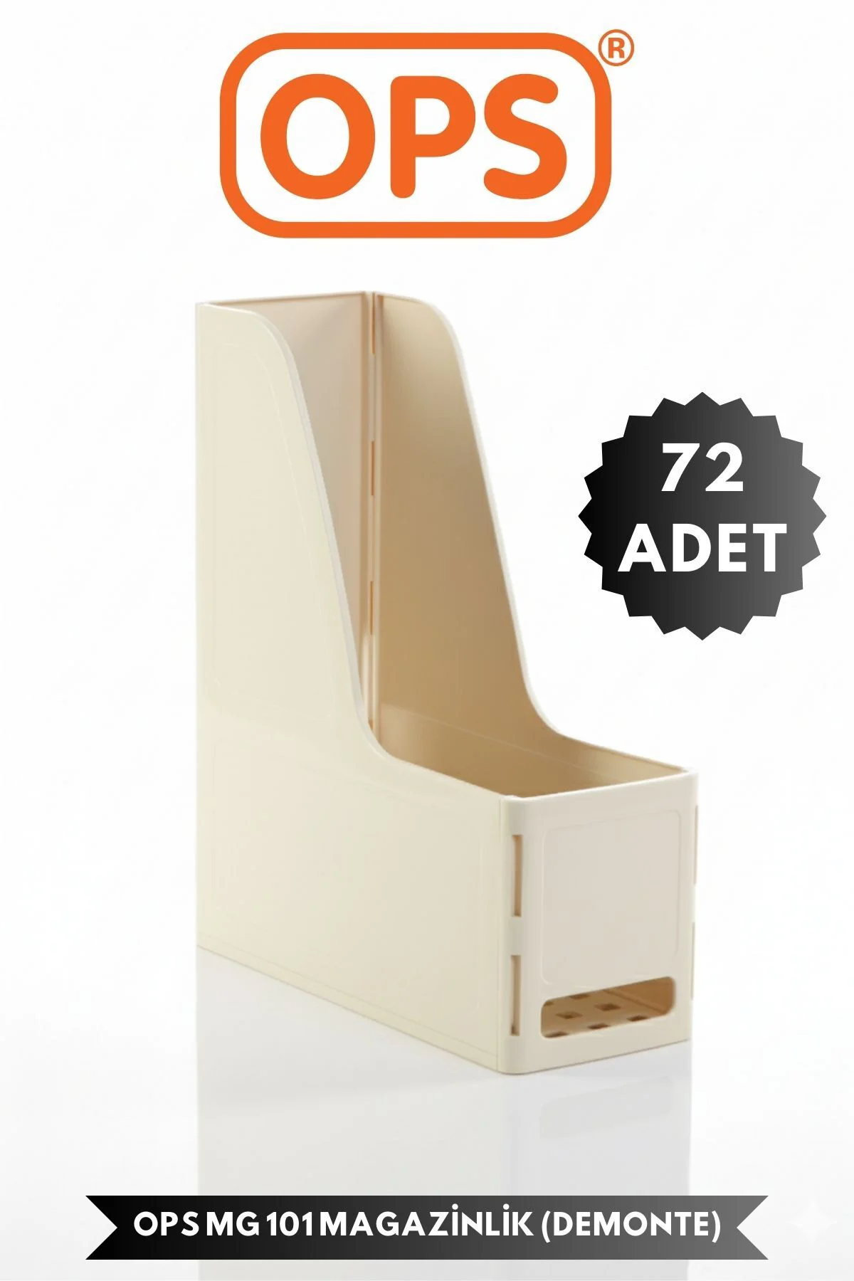 MG 101 A4 DEMONTE 72'Lİ PLASTİK DİKEY MAGAZİNLİK KLASÖR ARŞİV KUTUSU ORGANİZER SAKLAMA DEPOLAMA