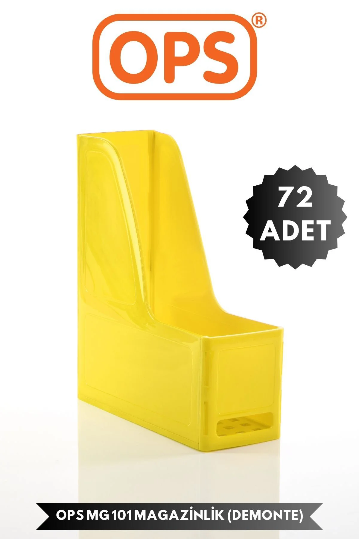 MG 101 A4 DEMONTE 72'Lİ PLASTİK DİKEY MAGAZİNLİK KLASÖR ARŞİV KUTUSU ORGANİZER SAKLAMA DEPOLAMA