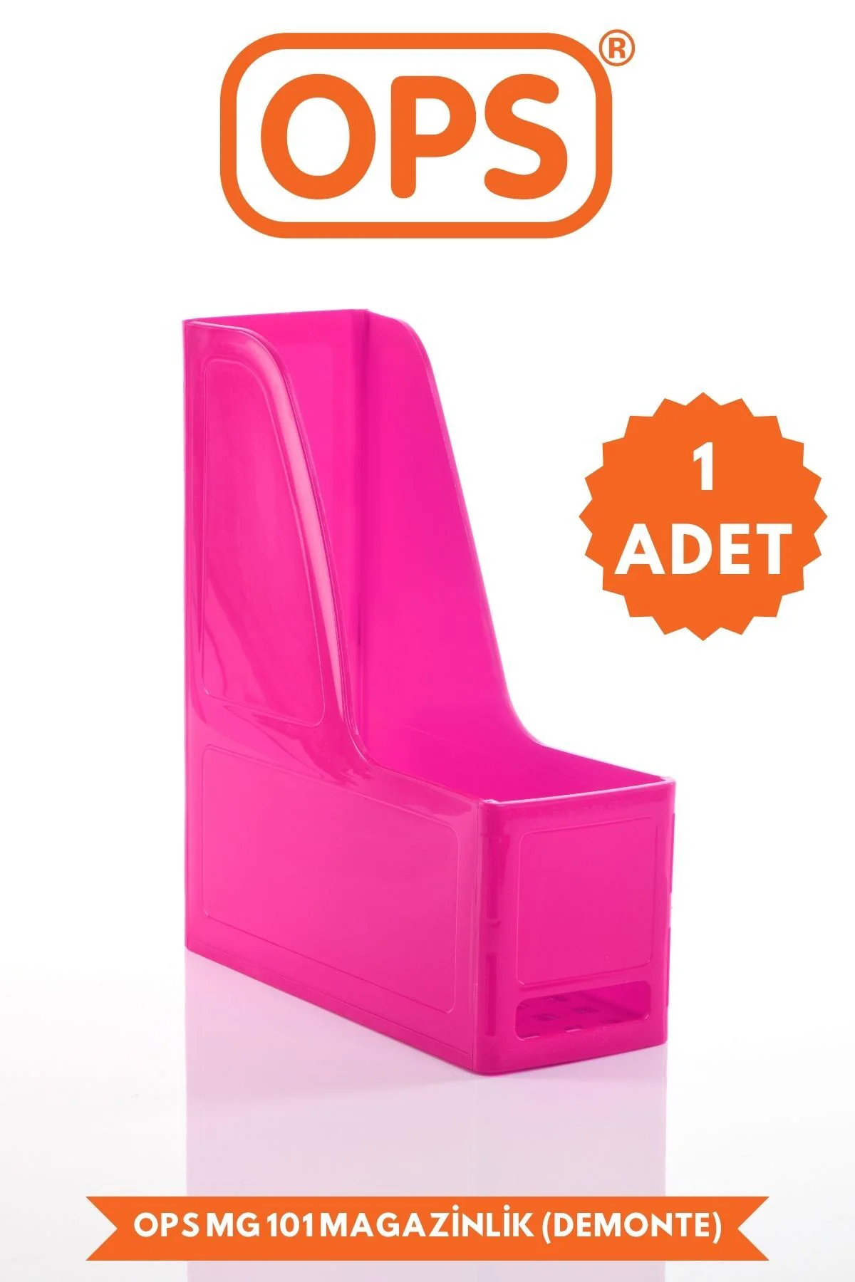 MG 101 A4 DEMONTE PLASTİK DİKEY MAGAZİNLİK KLASÖR ARŞİV KUTUSU OR