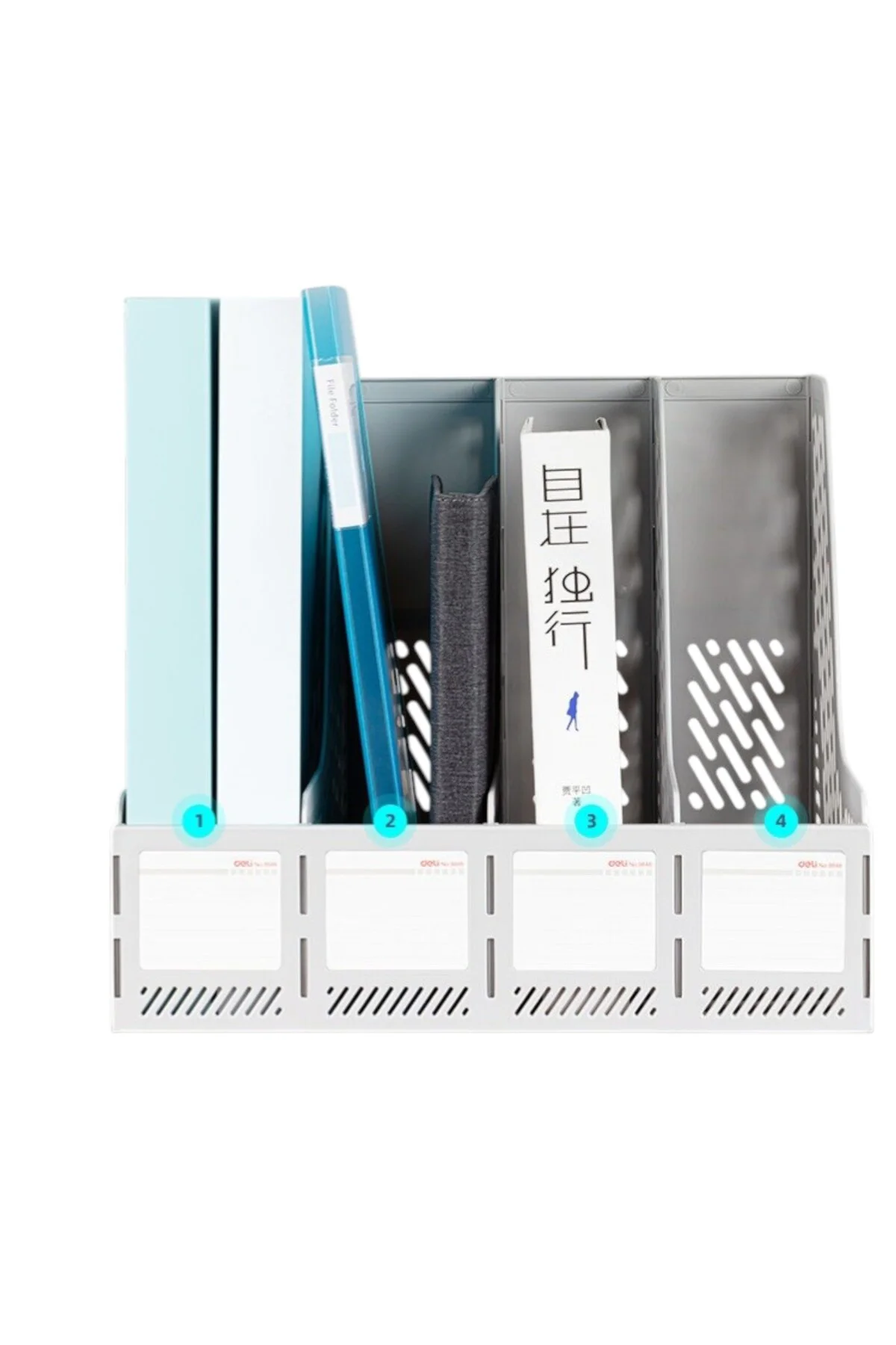 MG 114 Beyaz 4 Bölmeli Magazinlik Arşiv Kutusu Masaüstü Organizer