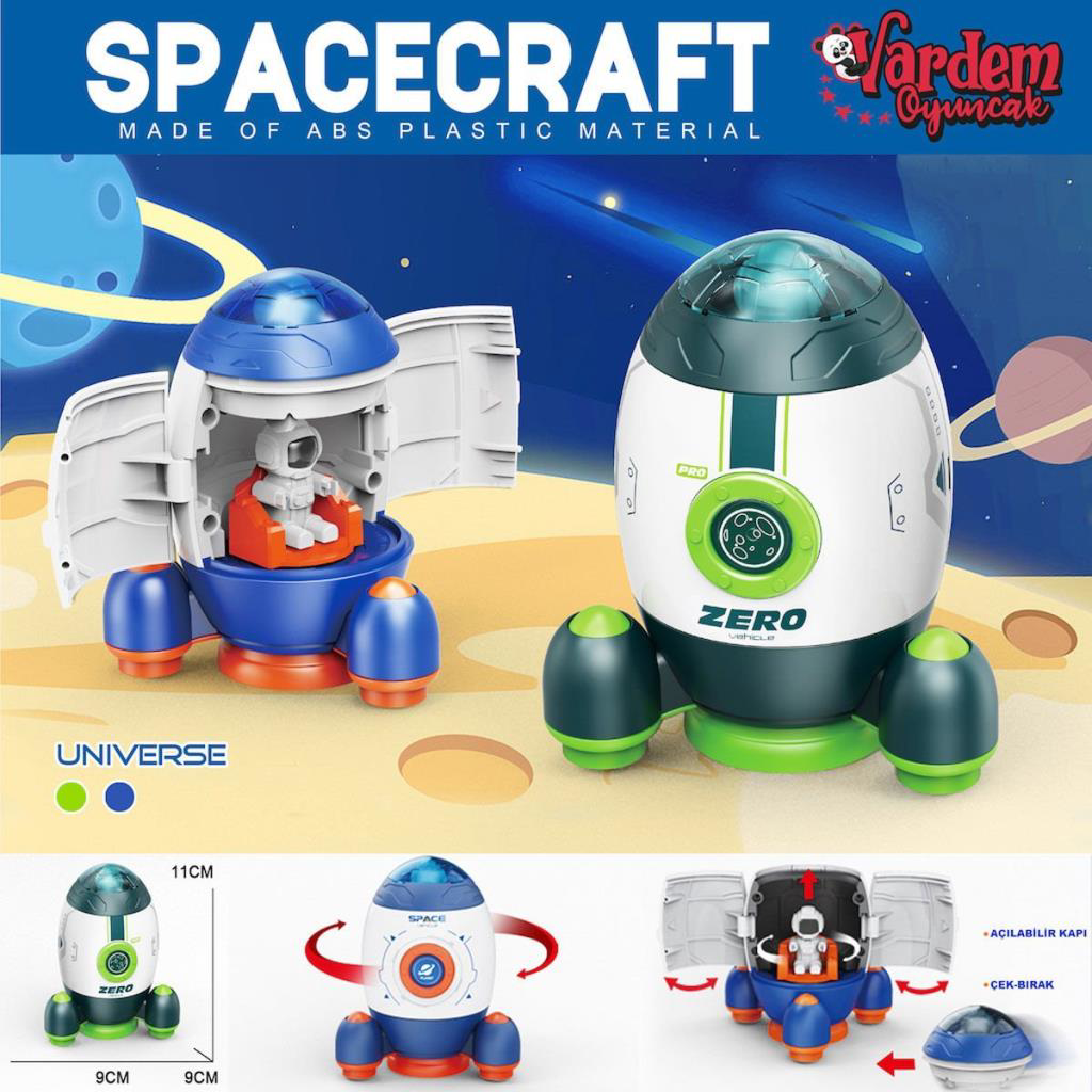 MG-D400-44 Sürtmeli Astronotlu Uzay Roketi MG-D400-44 Sürtmeli Astronotlu Uzay Roketi