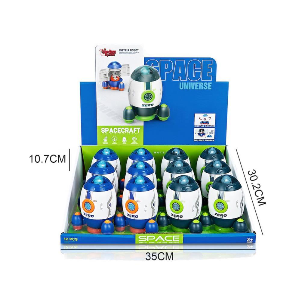 MG-D400-44 Sürtmeli Astronotlu Uzay Roketi MG-D400-44 Sürtmeli Astronotlu Uzay Roketi