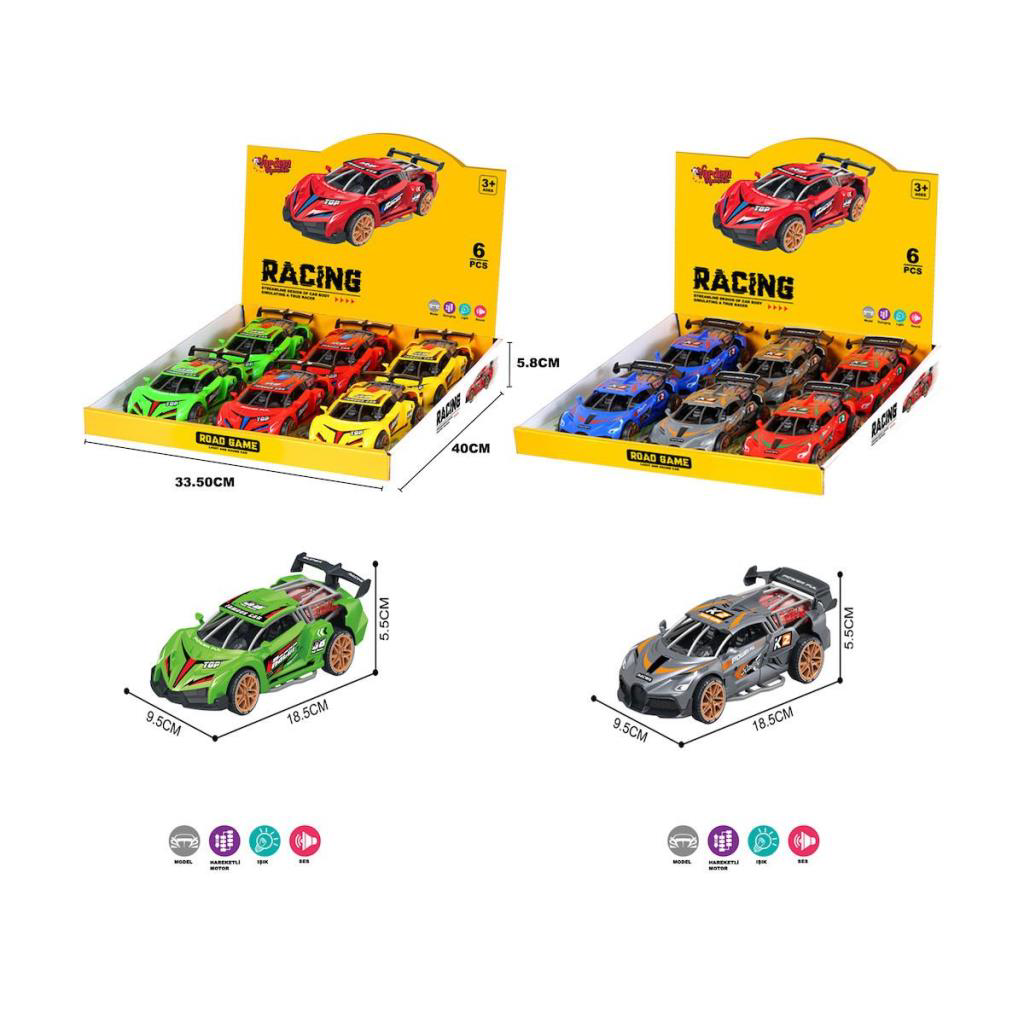 MG-D500-04-06 Sesli ve Işıklı Sürtmeli Spor Araba MG-D500-04-06 Sesli ve Işıklı Sürtmeli Spor Araba