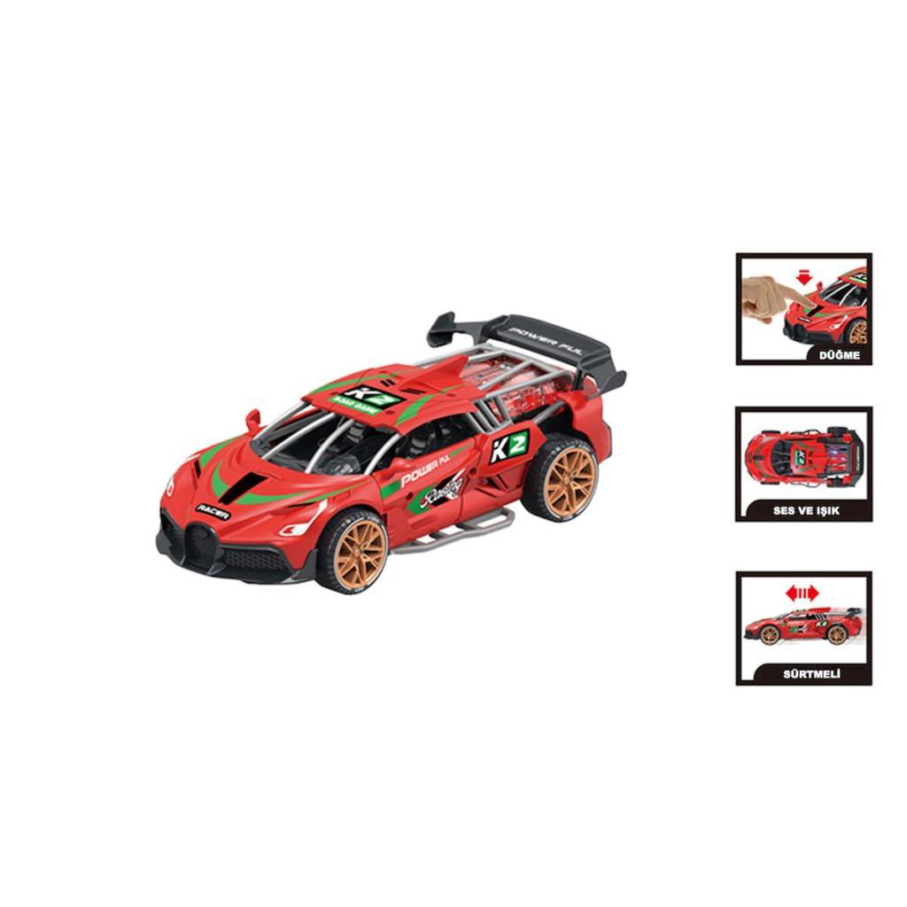 MG-D500-04-06 Sesli ve Işıklı Sürtmeli Spor Araba MG-D500-04-06 Sesli ve Işıklı Sürtmeli Spor Araba