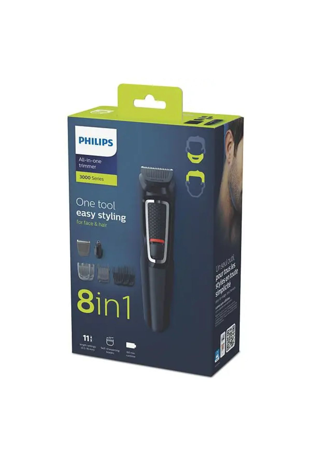 MG3730/15 Multigroom 3000 Series 8 in 1 Erkek Bakım Kiti Çok Amaç
