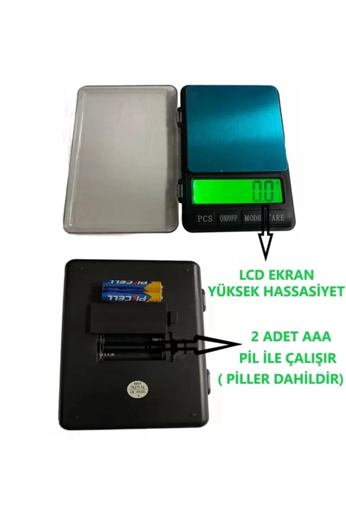 Mh-999 Pratik Dijital Hassas Mutfak Terazisi Hassas Tartı 600 G /