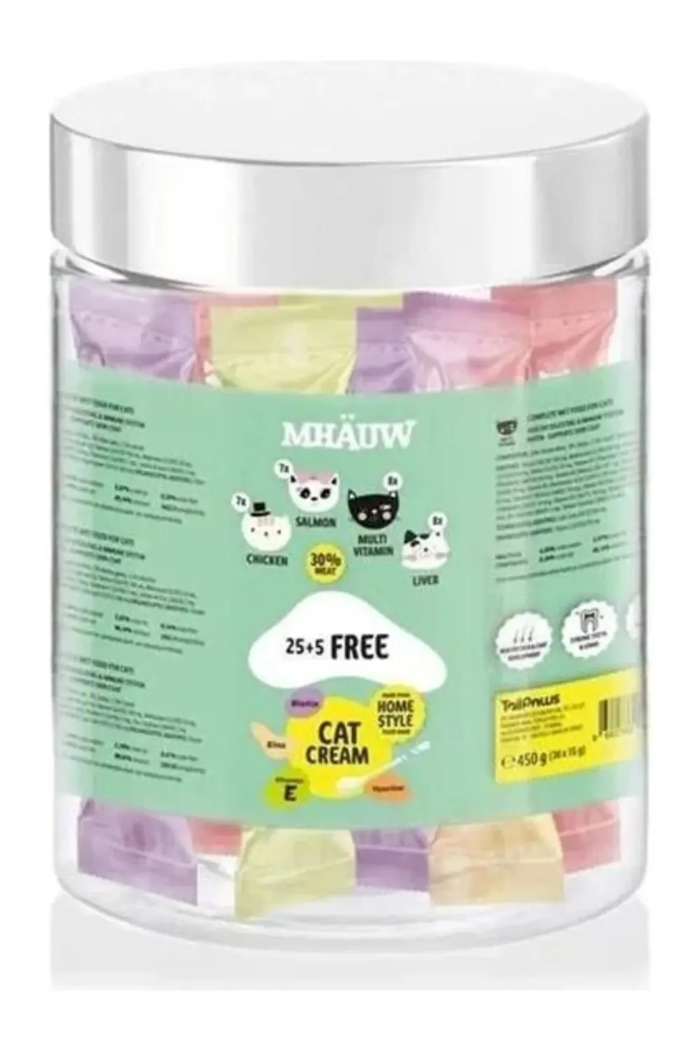 Mhauw Karışık Sıvı Kedi Ödülü 15GR 30LU