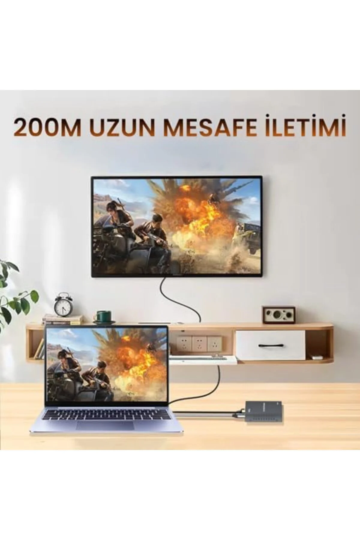 mhtshop 1080P Full HD 60Hz HDMI KVM IP Extender 200 Metre CAT5E/6