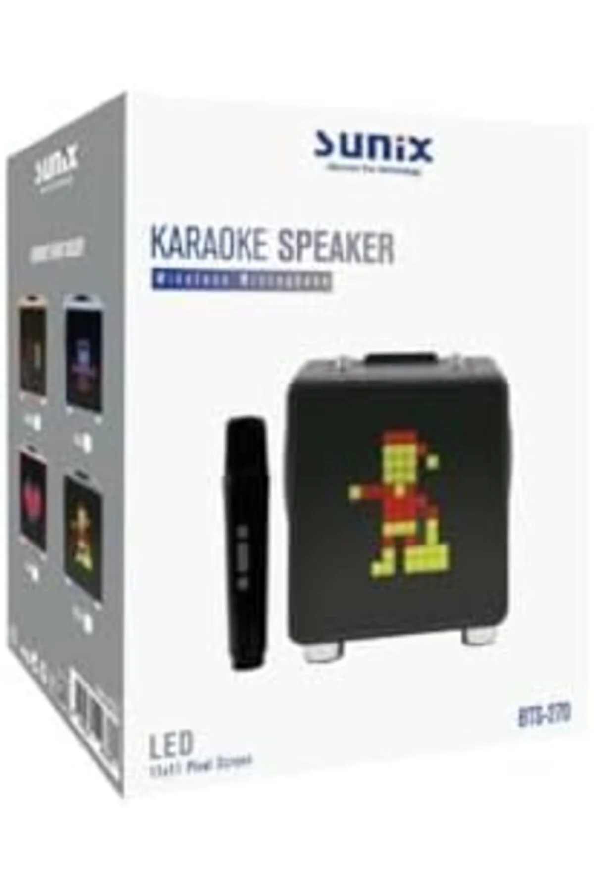 mhtshop 15W 11X11 Piksel Led Ekranlı Karaoke Bluetooth Hoparlör S