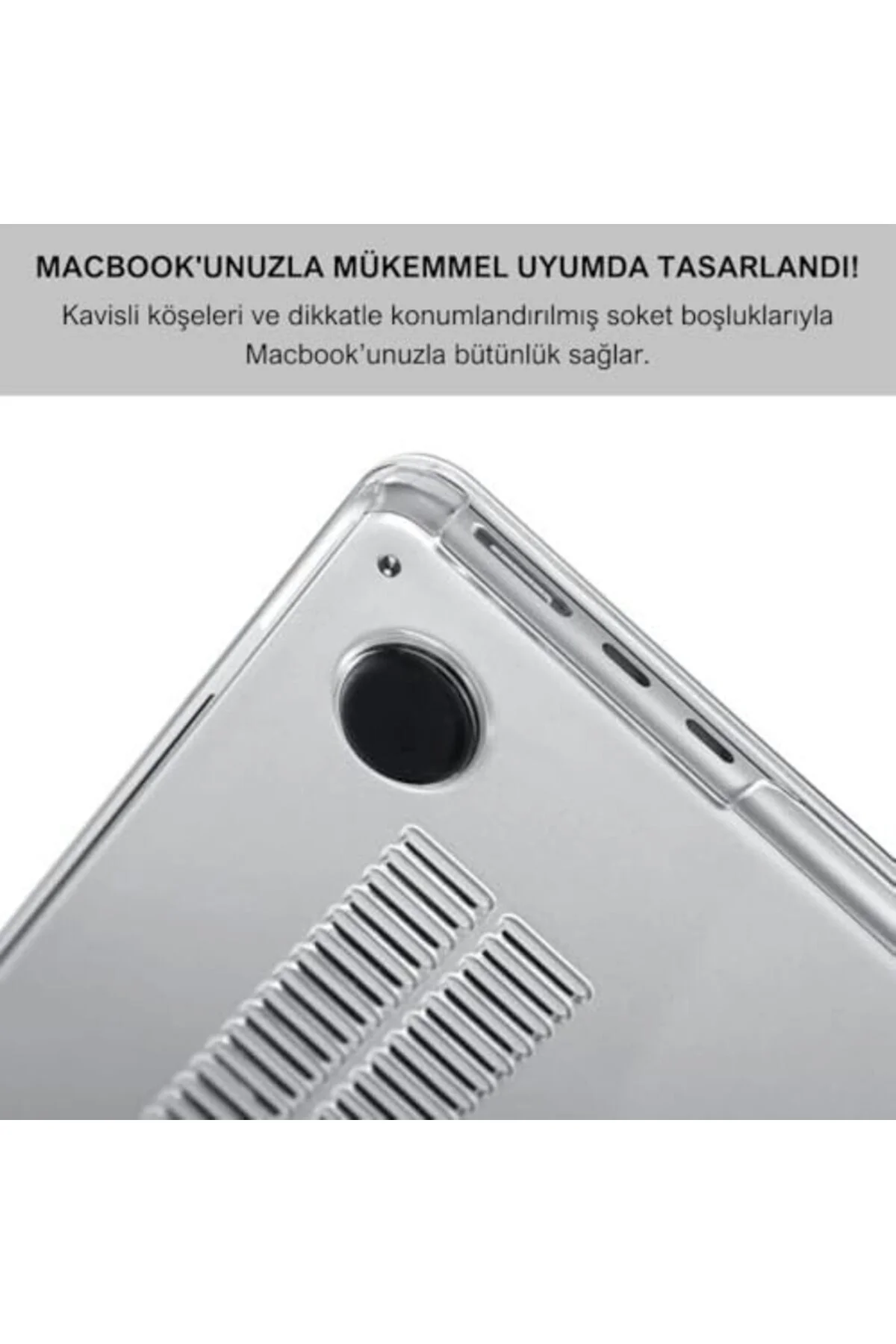 mhtshop Air 13.3" 2018-2022 Arası M1 Çip ile Uyumlu Şeffaf Dayanı
