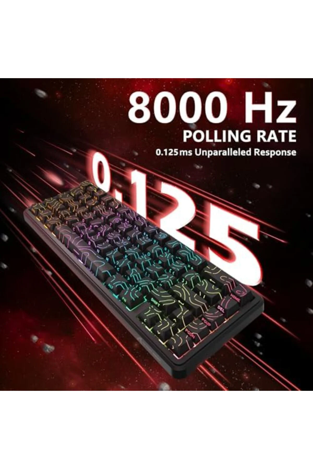 mhtshop ATTACK SHARK X65 HE Manyetik Anahtarlı 65% Gaming Klavye 