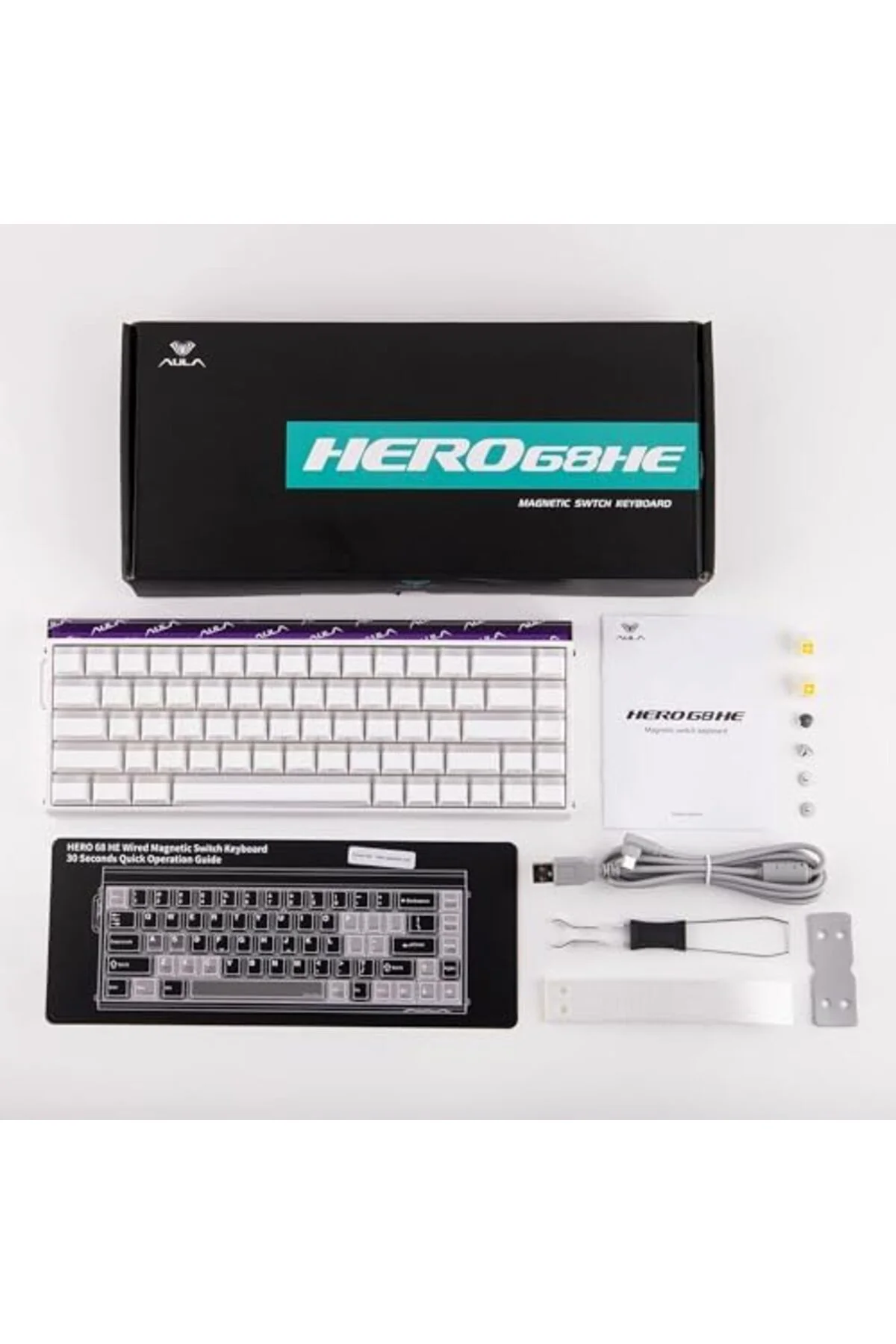 mhtshop Aula Hero 68 He Manyetik Klavye Trigger Jade Switch 8000H