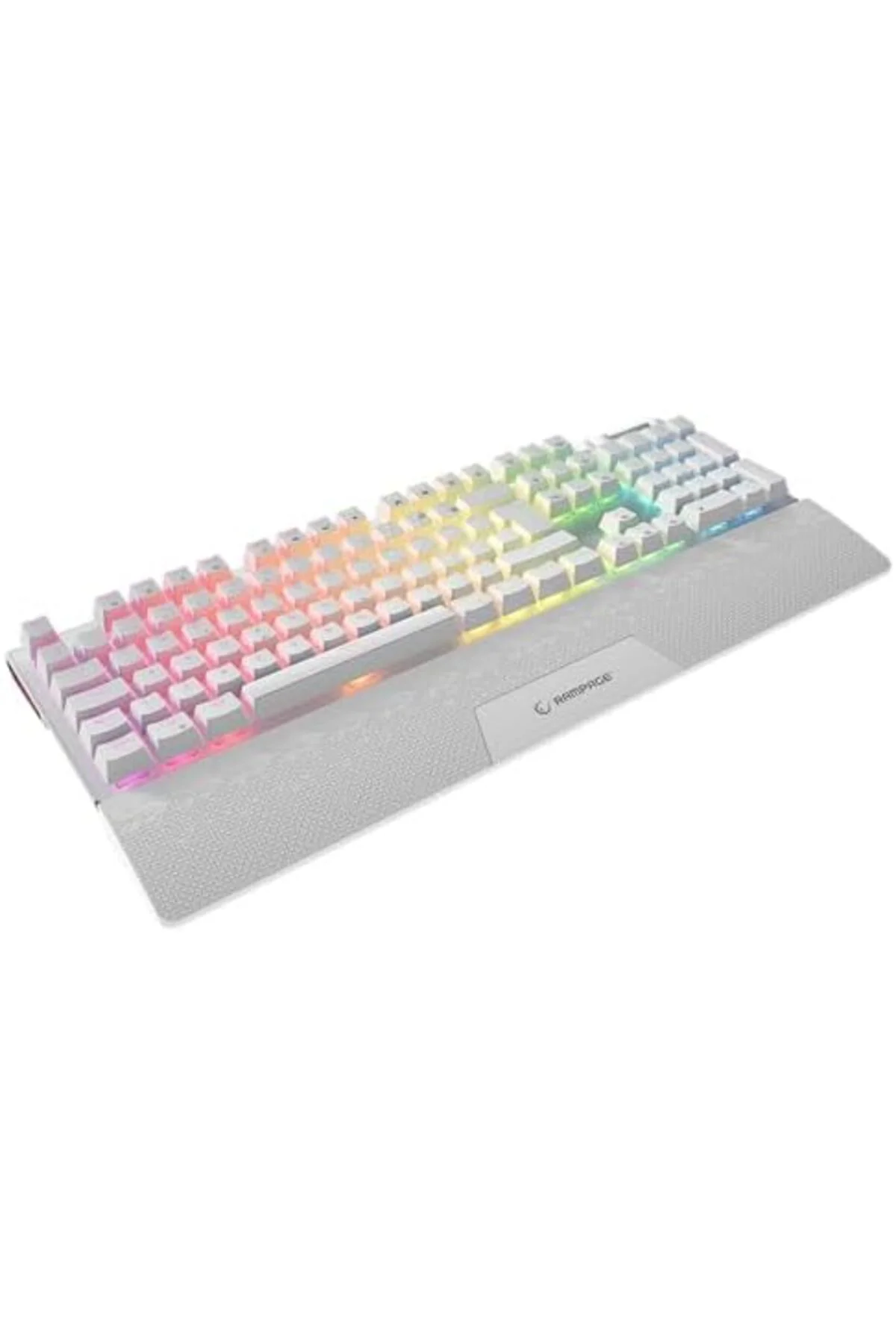 mhtshop Carbon Beyaz RGB Q Gaming Oyuncu Klavye Bilek Destekli Re