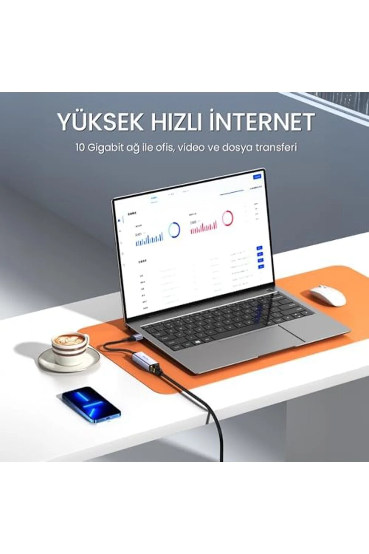 mhtshop CAT8 40Gbps 2000Mhz STP Ethernet Kablosu 5 Metre 1274656