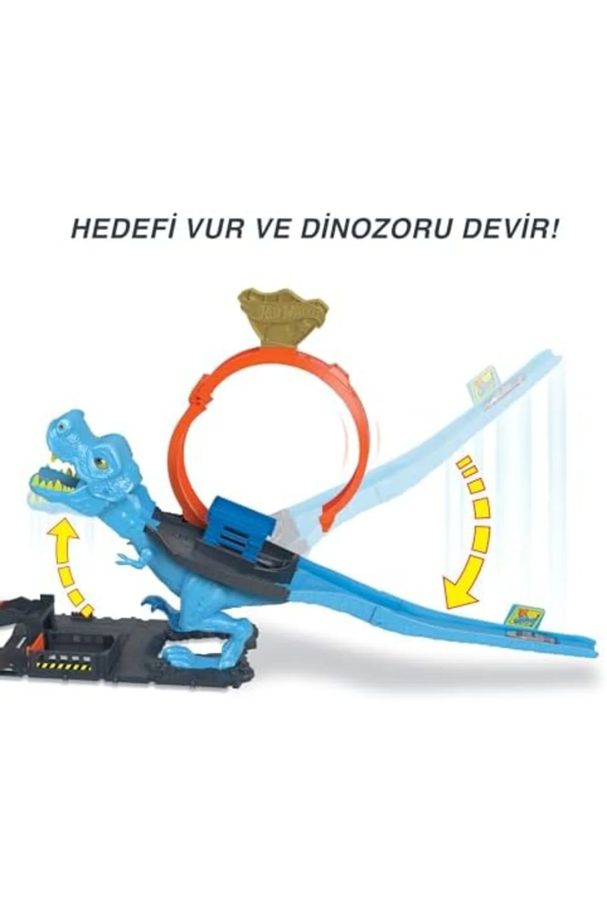 mhtshop Dinozor ile Mücadele™ Oyun Seti 1 adet oyuncak araba içer