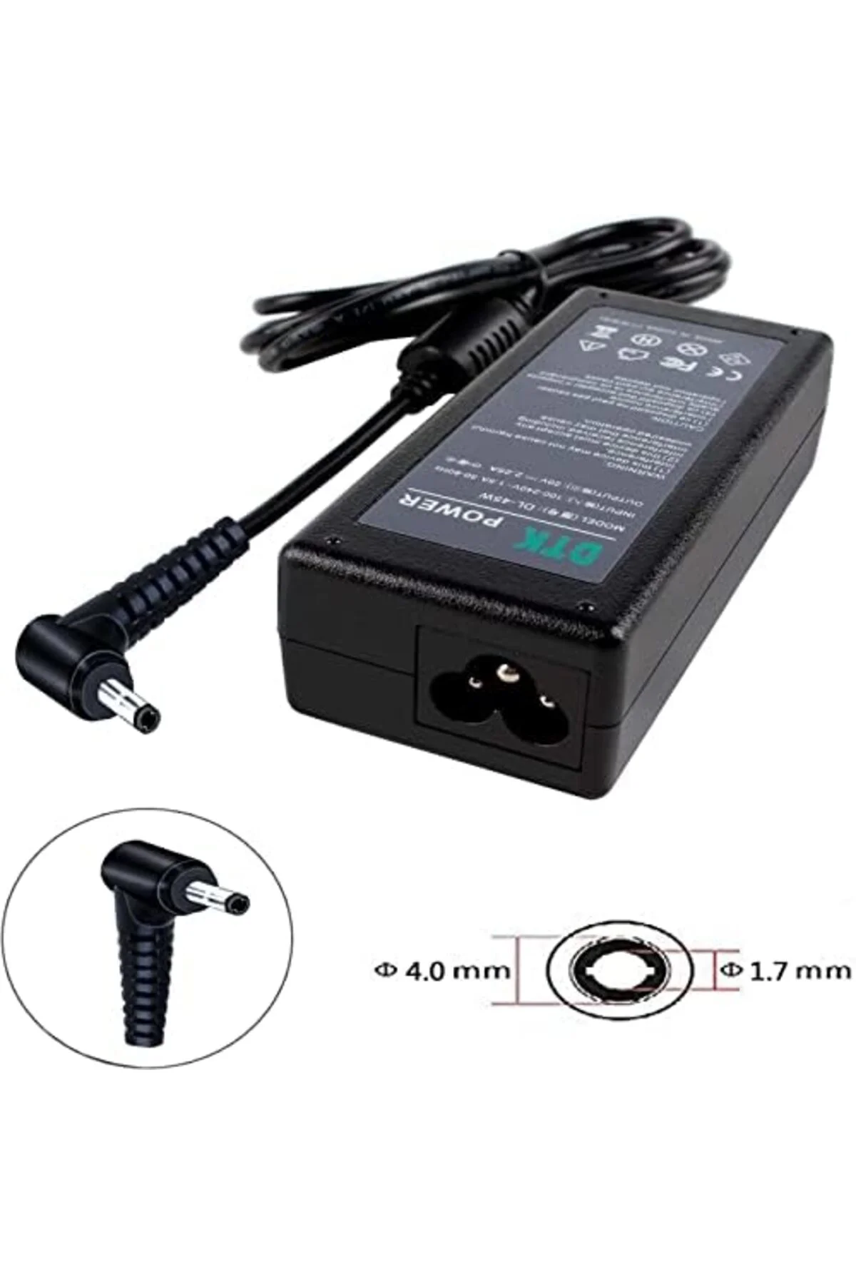 mhtshop DTK 45W Dizüstü Bilgisayar Güç Kaynağı Şarj Kablosu için 