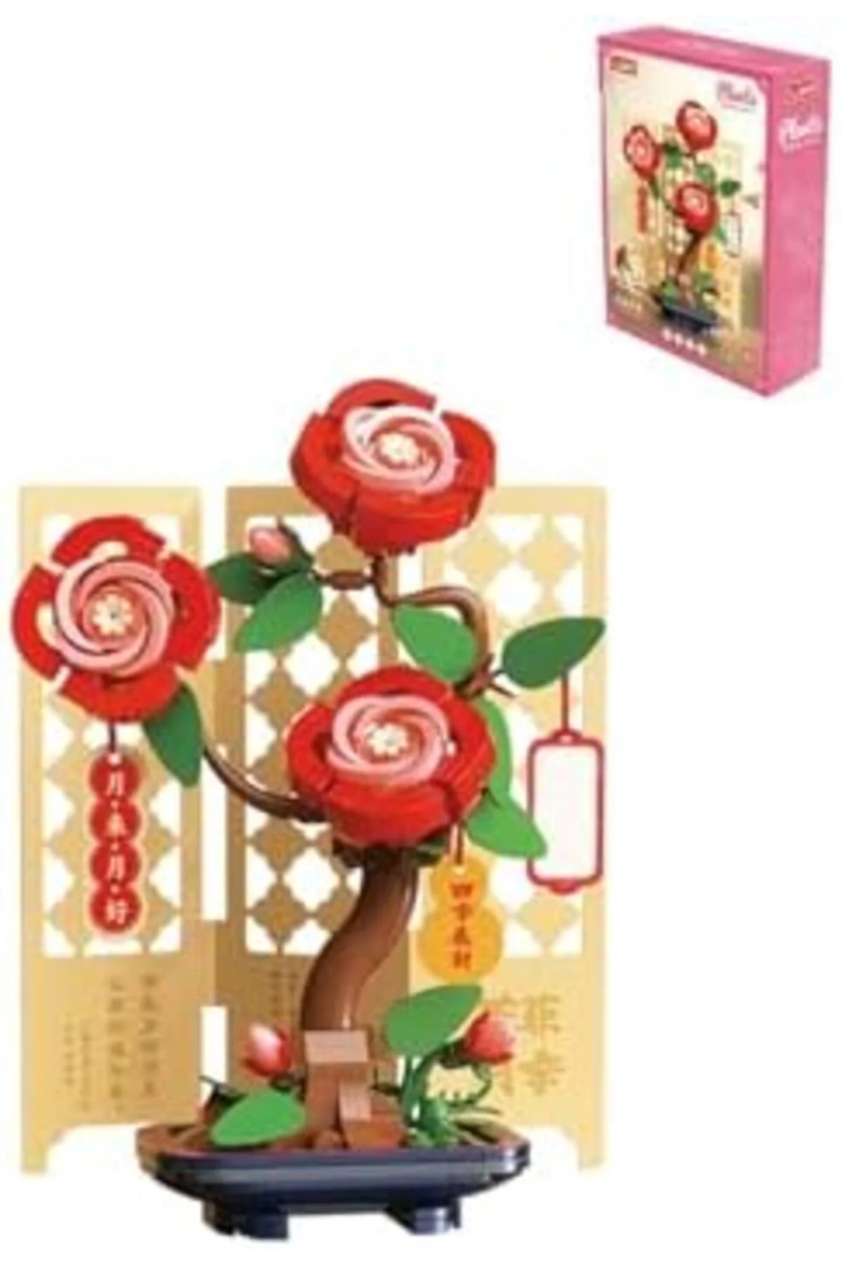 mhtshop JAKİ Plante Serisi Gül Modeli 262 Parça Oyucak Yapım Seti