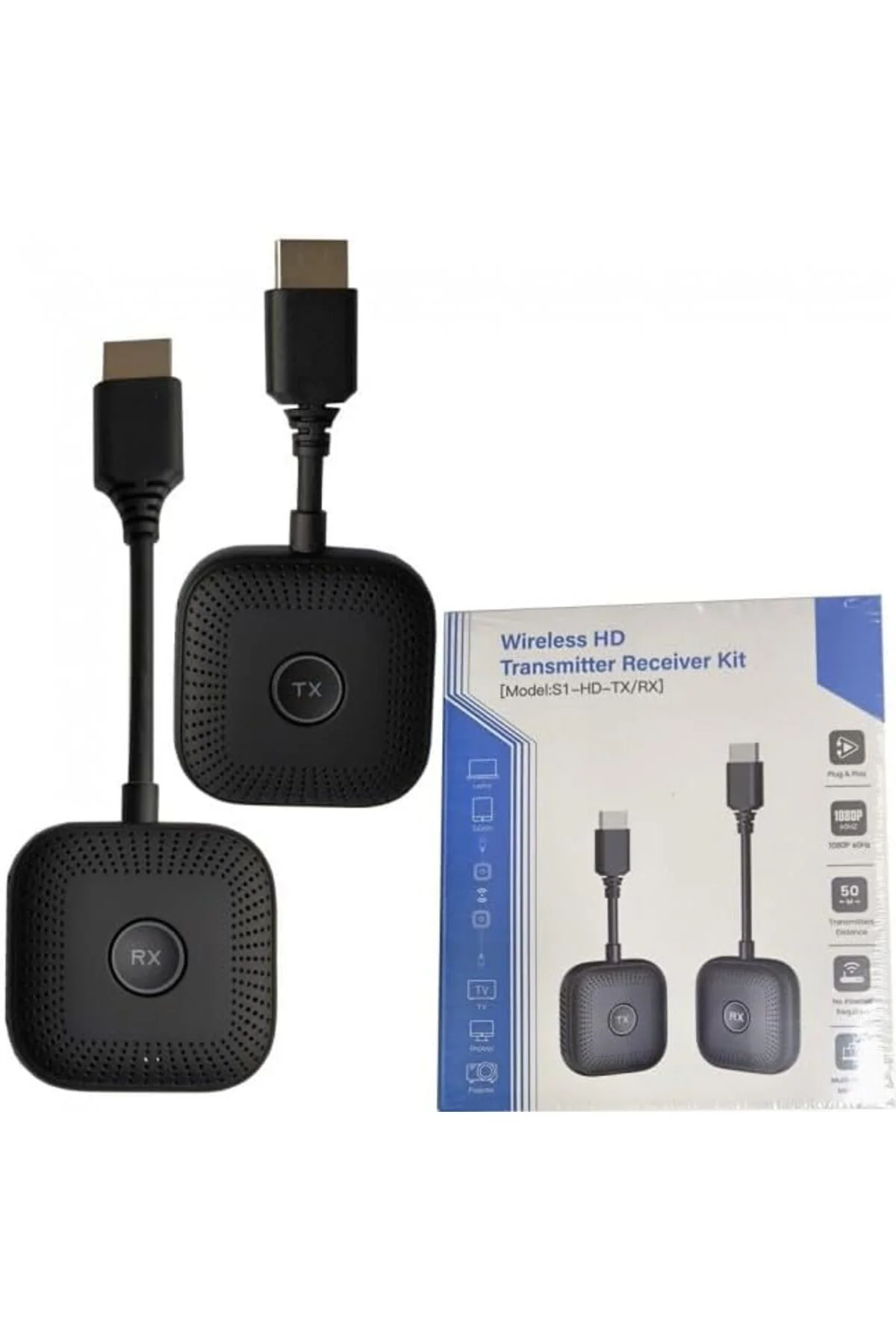 mhtshop Kablosuz HDMI Verici Alıcı Kiti | HD Transmitter Receiver