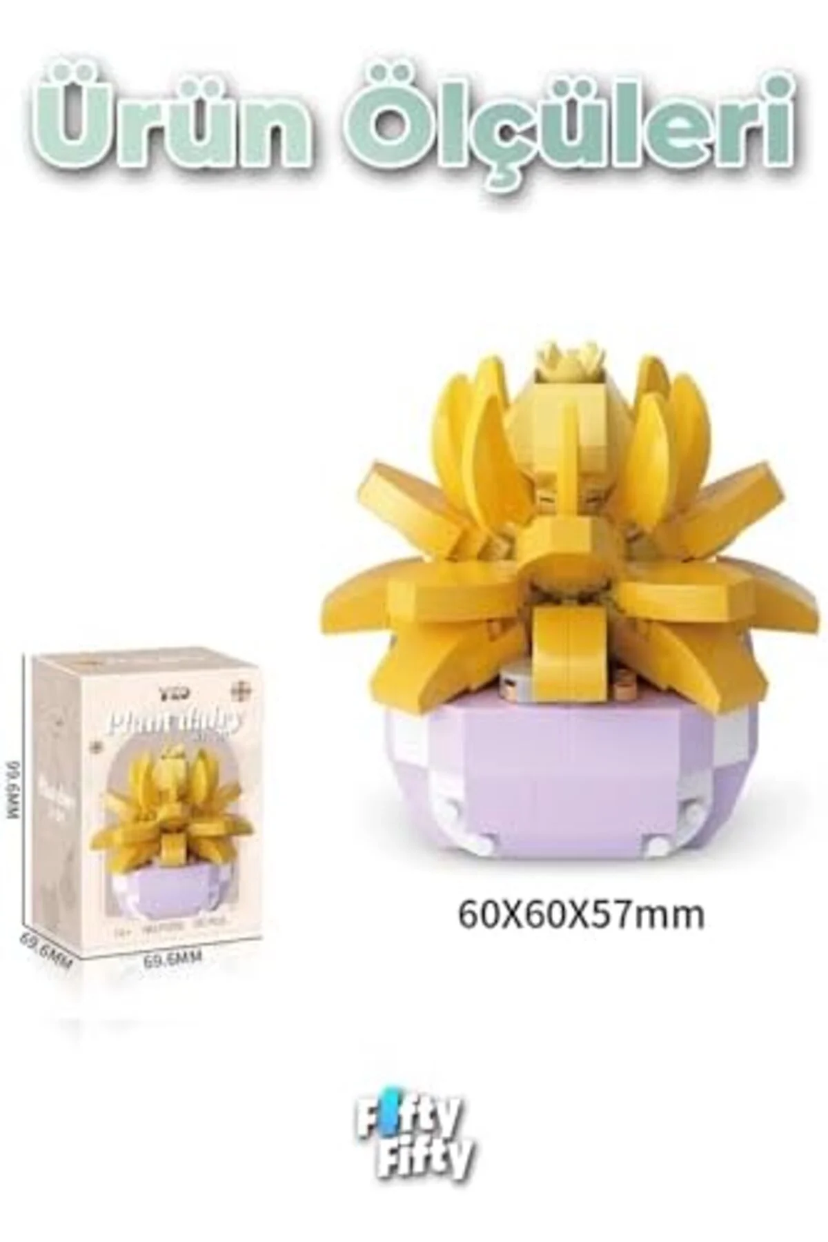 mhtshop Panlos Micro Block Bitki Serisi 1250 Çiçek Buketi 311 Par