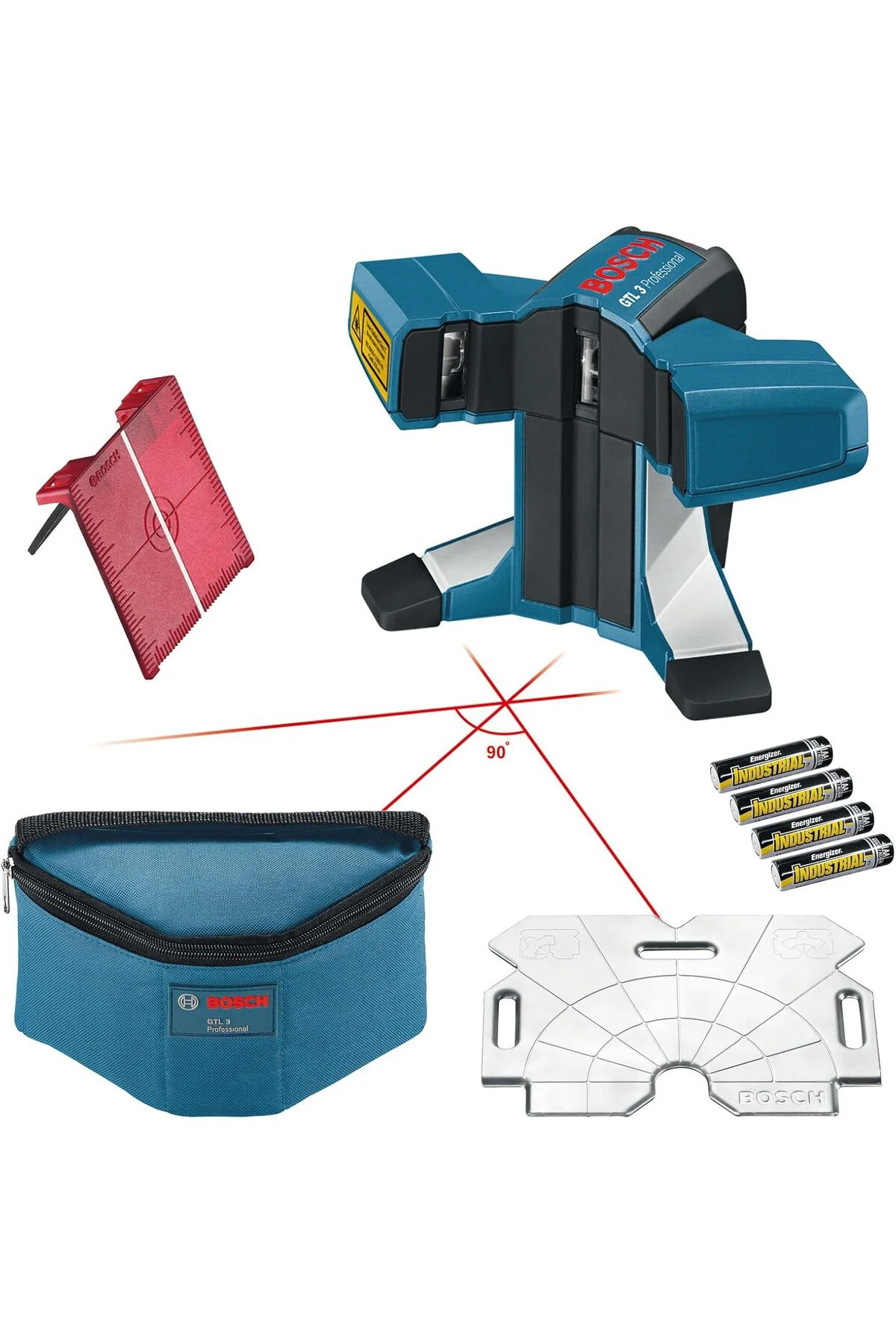 mhtshop Professional GTL 3 Lazeri (20m Çalışma Alanı, IP54 Toz ve Sıçrayan Su Koruması, Hizalama Dis