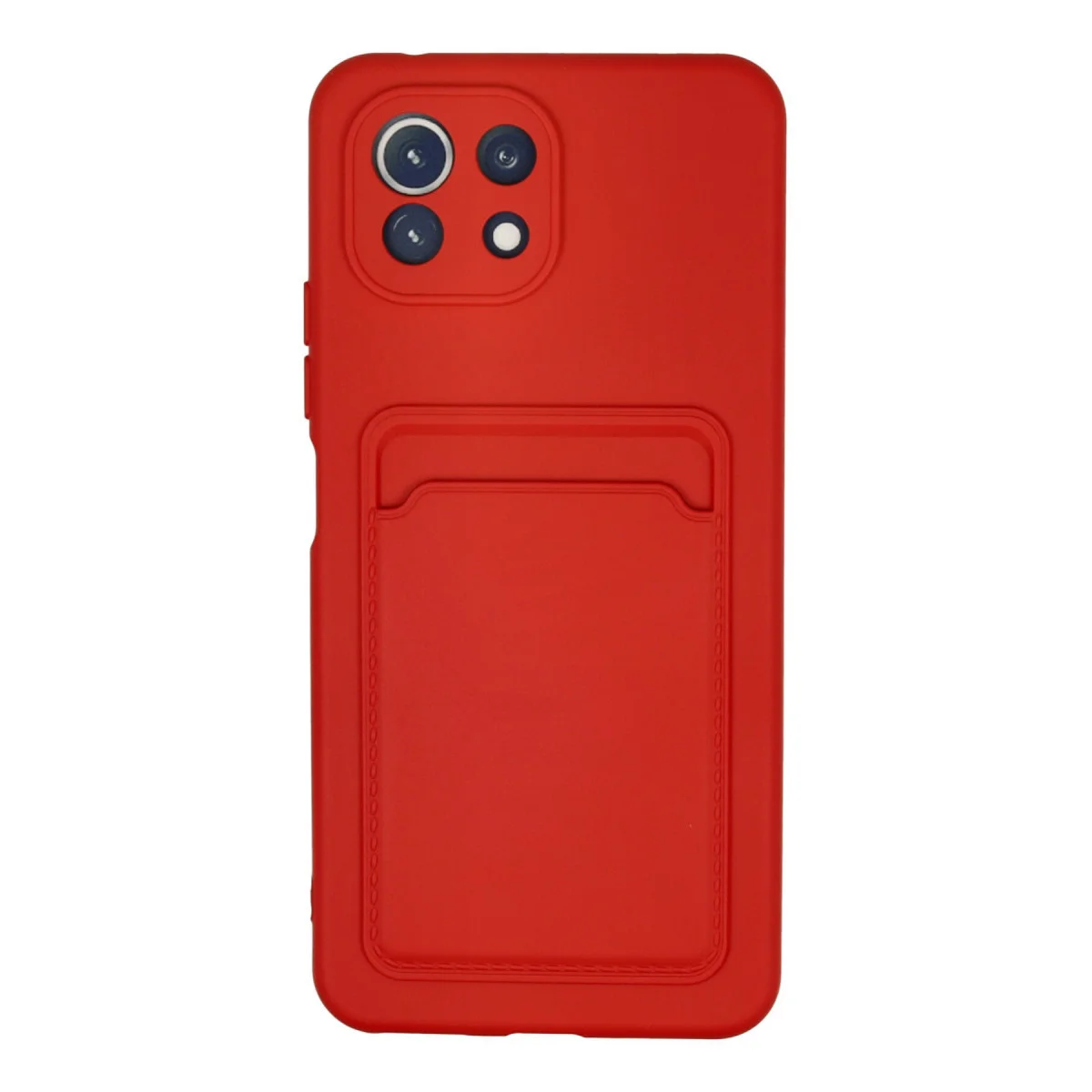 Mi 11 Kelvin Kartvizitli Silikon Kılıf - Kırmızı ve Premium Koruma