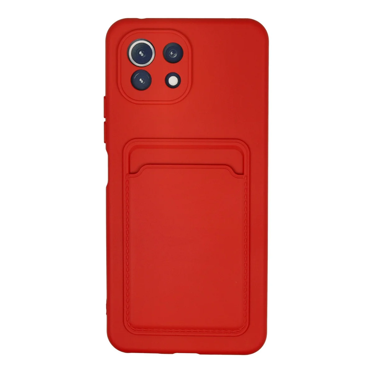 Mİ 11 Lite Kartvizitli Silikon Kılıf Kelvin Kırmızı - Premium Koruma ve Fonksiyon