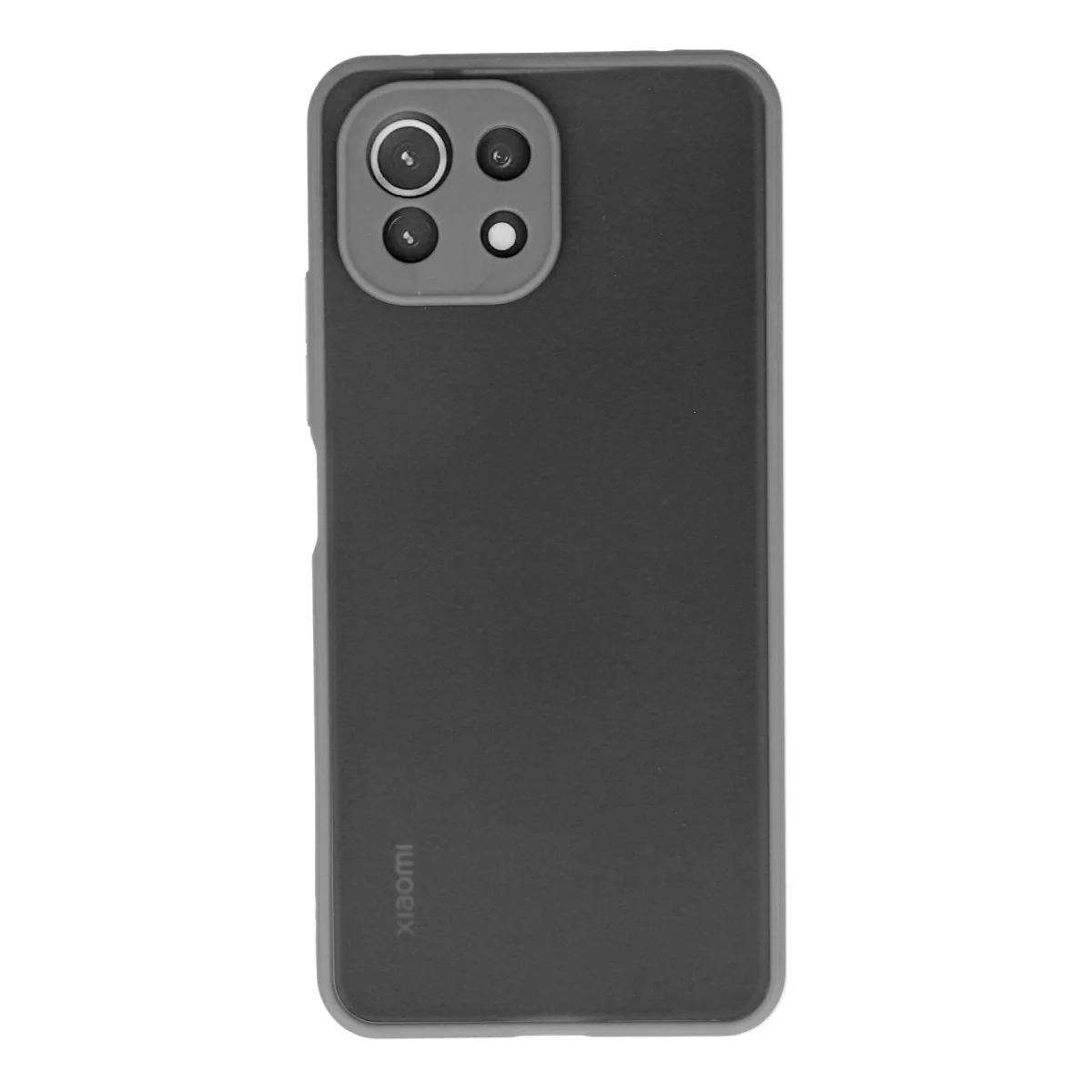Mi 11 Lite Montreal Silikon Kılıf - Gri Kamera Koruma ve Yüksek Dayanıklılık