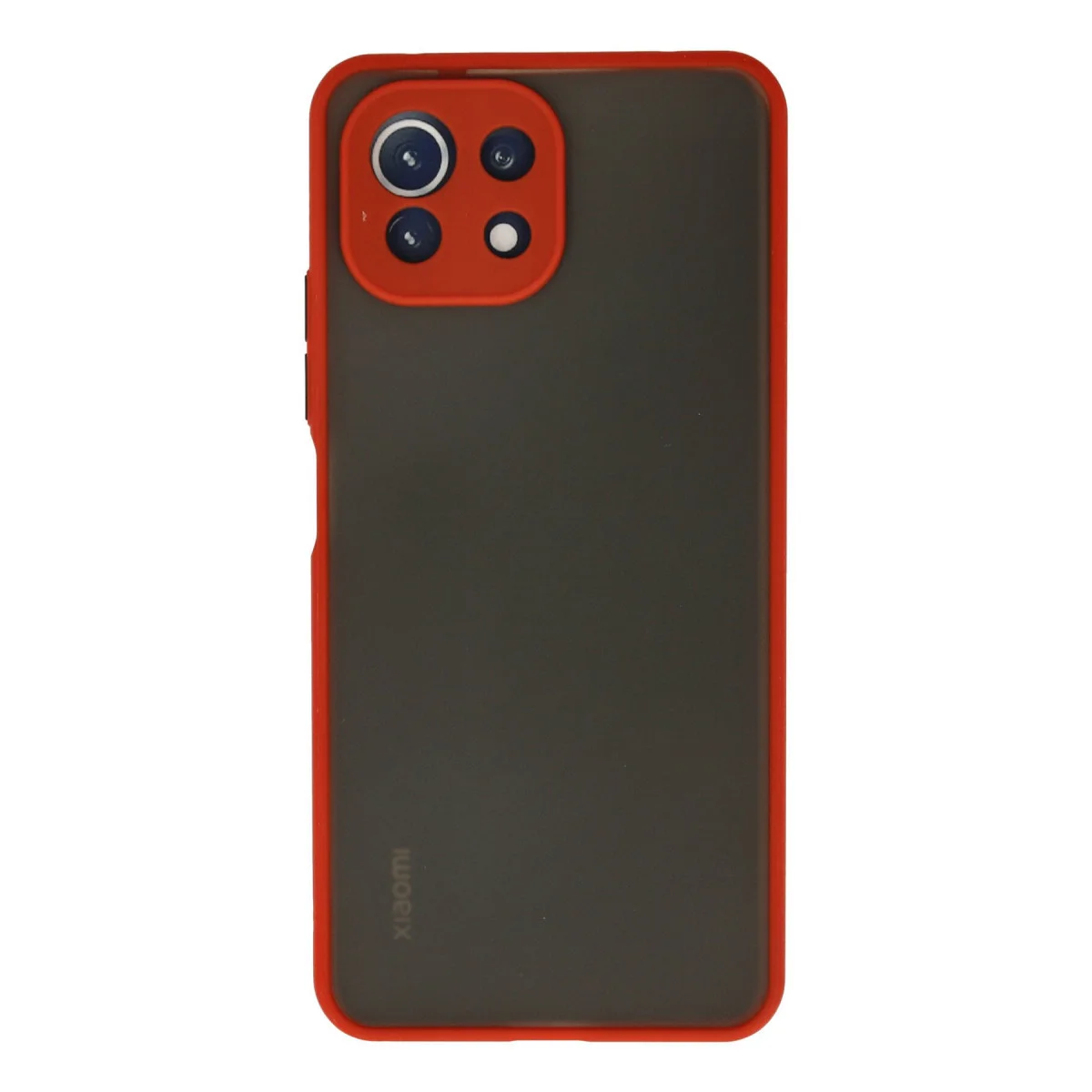 MI 11 Lite Montreal Kılıf Kırmızı Silikon - Yüksek Korumalı & Şık Tasarım