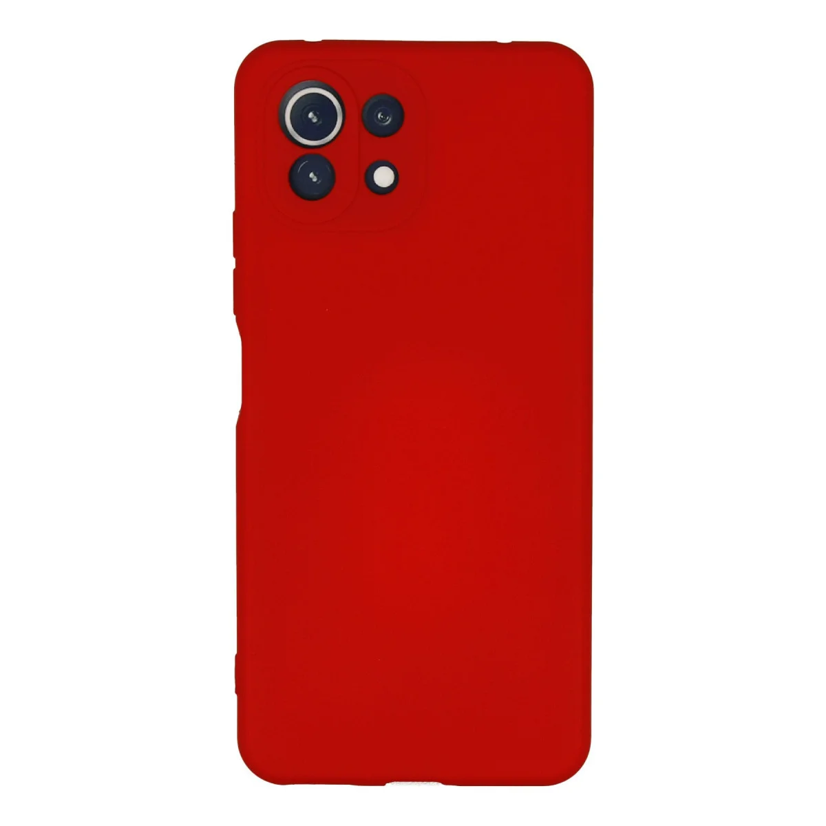 Mİ 11 Lite Nano İçi Kadife Silikon Kılıf - Kırmızı - Çizilmelere Karşı Kusursuz Koruma