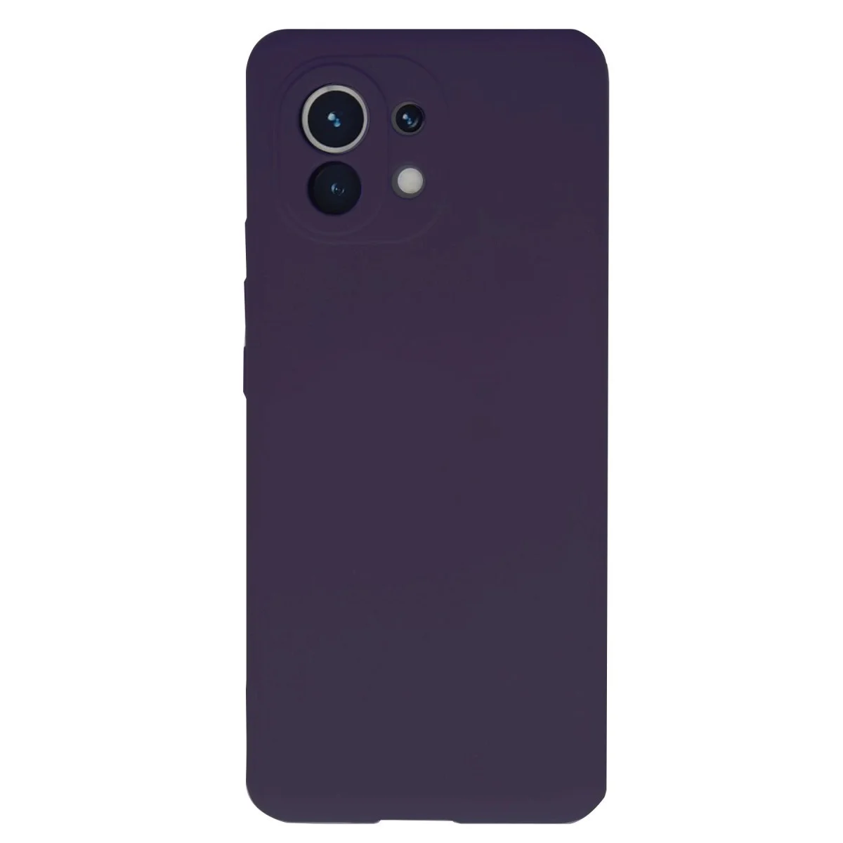 Mi 11 Nano İçi Kadife Silikon Kılıf - Mor