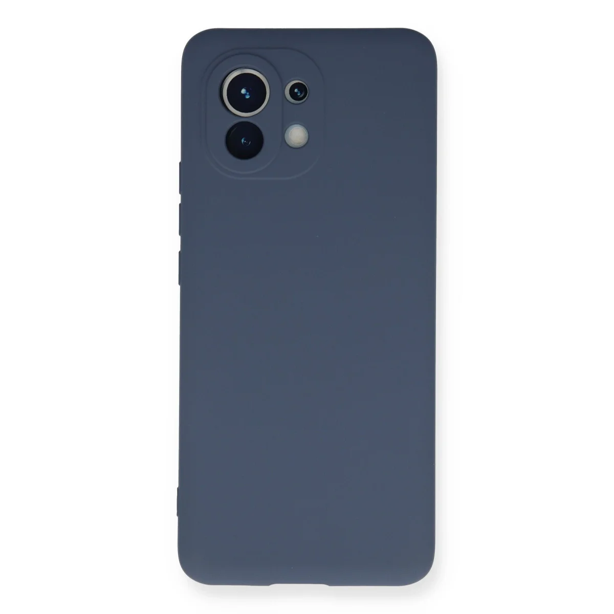 Mi 11 Nano İçi Kadife Silikon Gri Kılıf