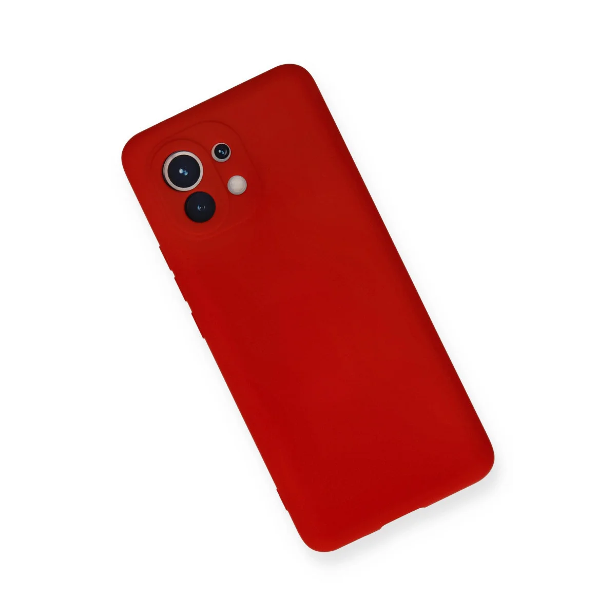 Mi 11 Nano İçi Kadife Silikon Kılıf - Kırmızı | %100 Yerli Üretim, Premium Koruma