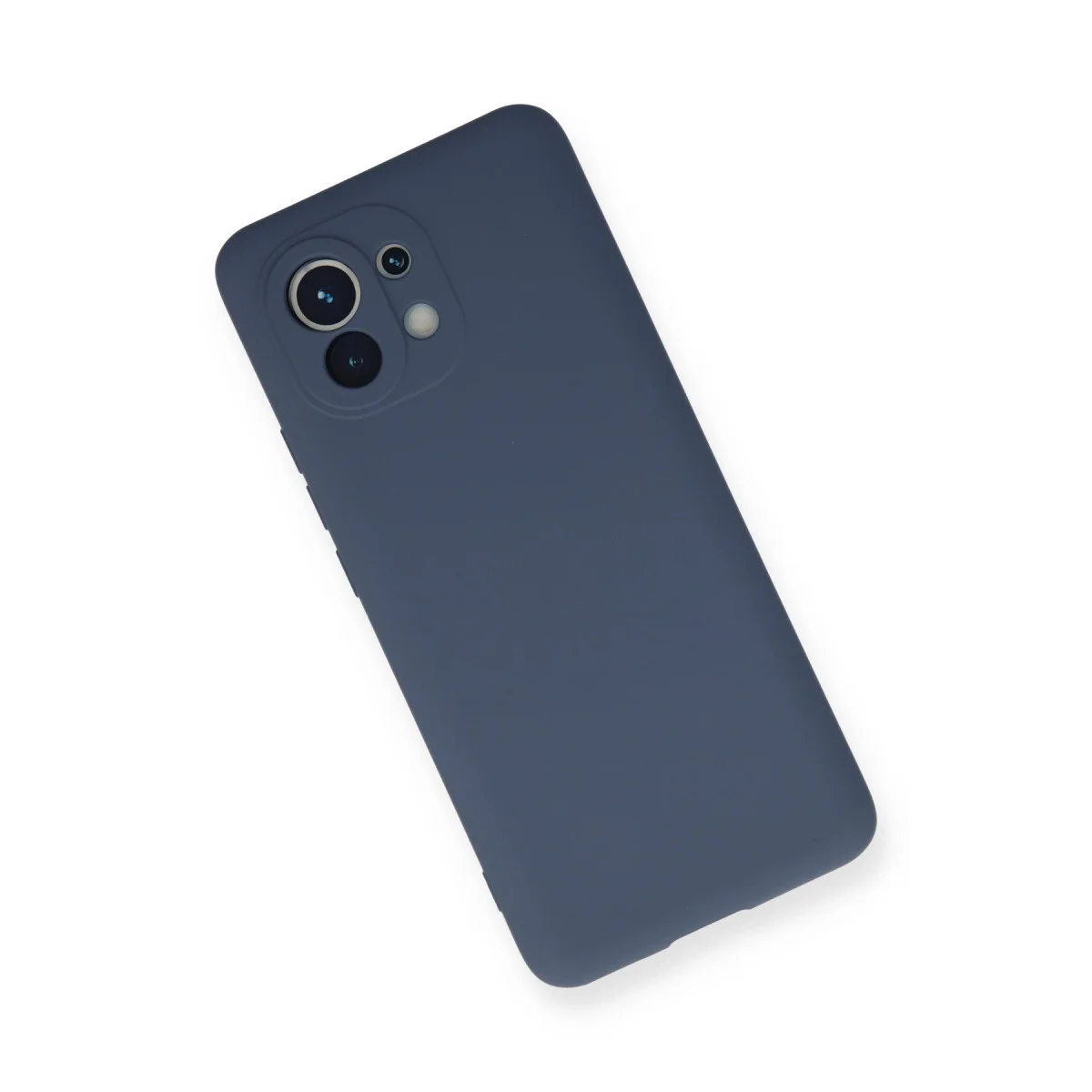 Mi 11 Nano İçi Kadife Silikon Gri Kılıf