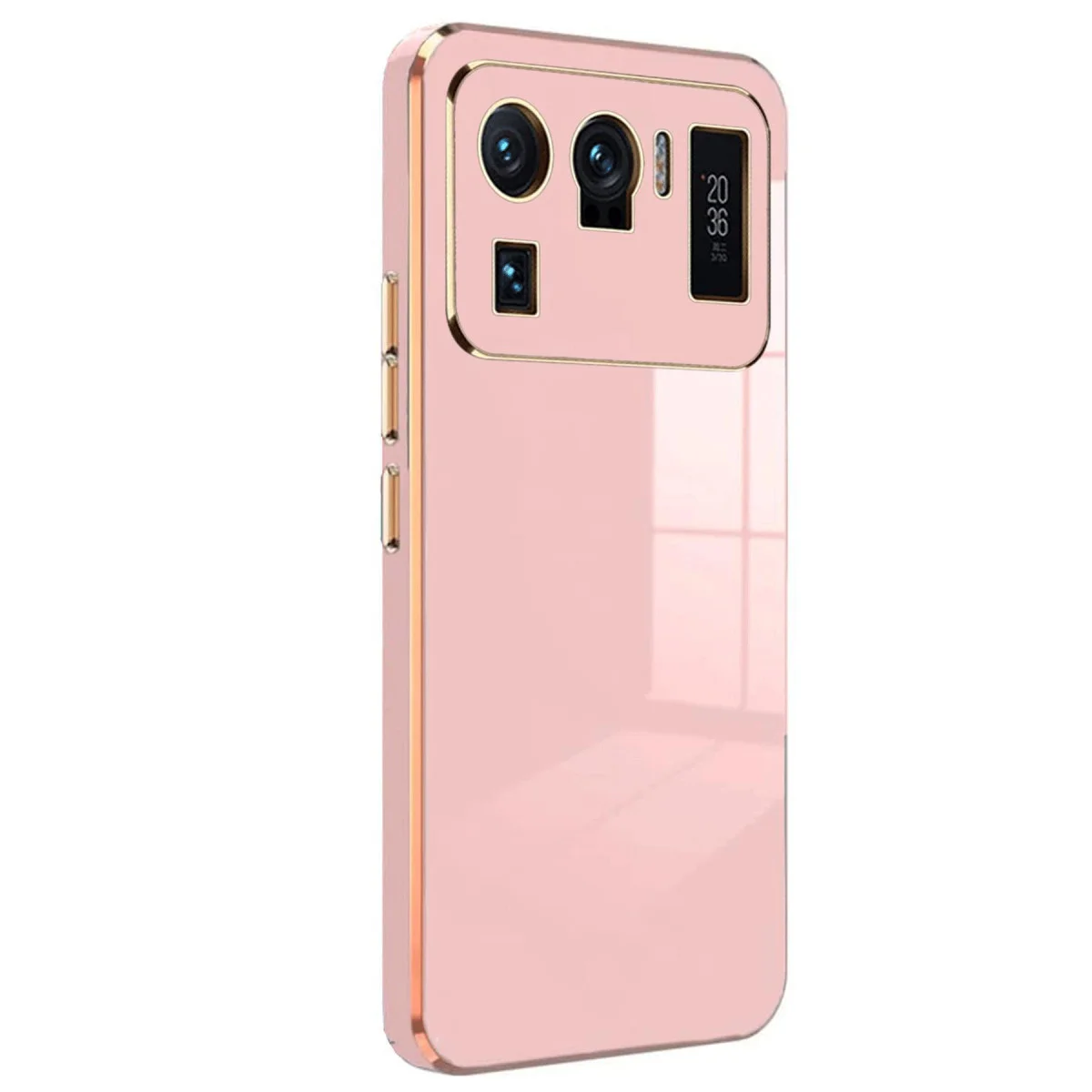 Mi 11 Ultra Kılıf Volet Silikon - Pembe | Premium Koruma