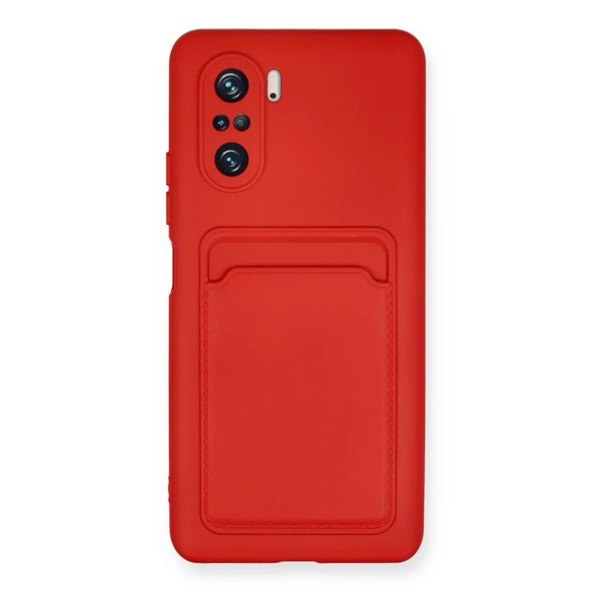 Mi 11i Kelvin Kartvizitli Silikon Kılıf - Kırmızı ve Premium Koruma