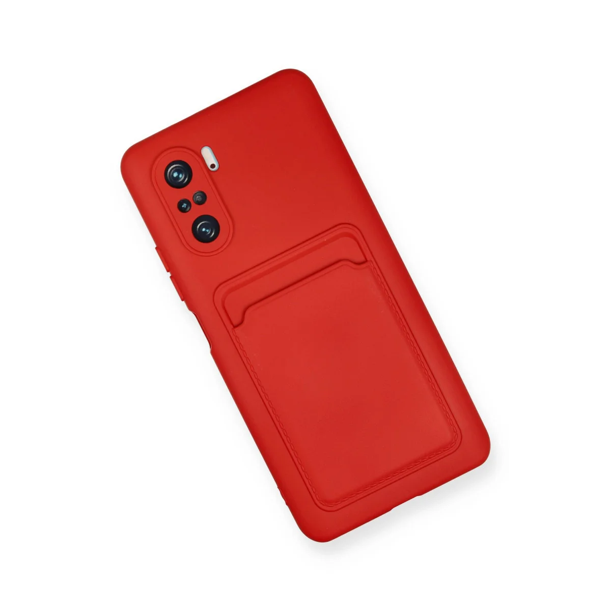 Mi 11i Kelvin Kartvizitli Silikon Kılıf - Kırmızı ve Premium Koruma