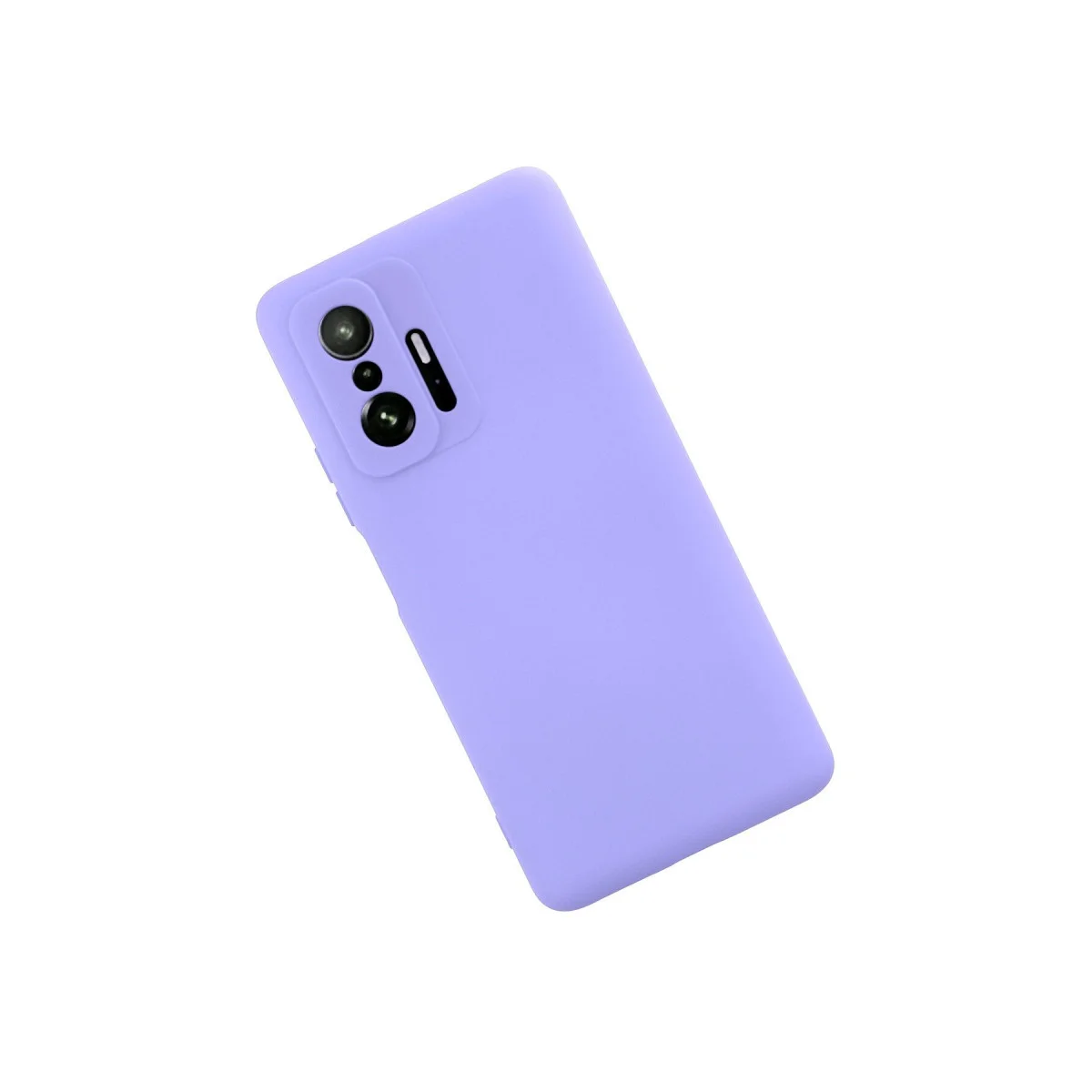Mi 11T Pro Kadife Silikon Kılıf Nano İçi - Lila Premium Koruma