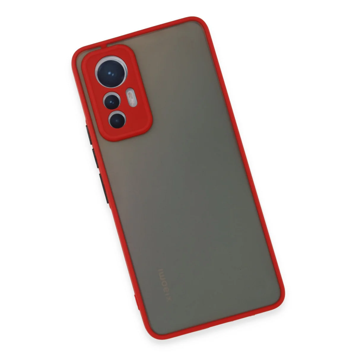 Mi 12 Lite Kılıf Montreal Silikon - Kırmızı - Tam Koruma ve Şık Tasarım
