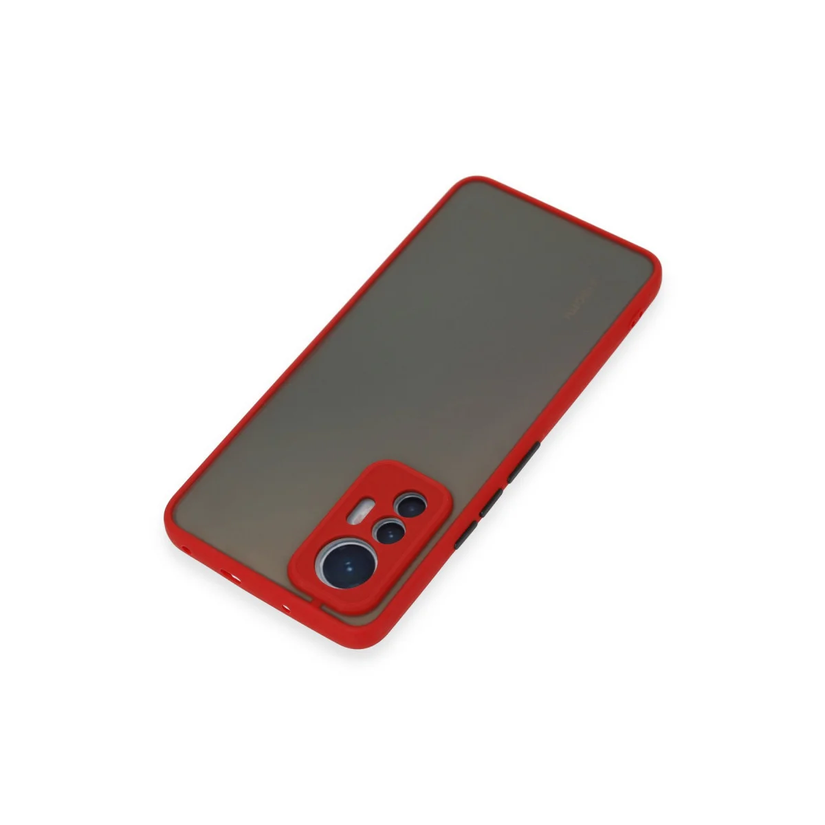 Mi 12 Lite Kılıf Montreal Silikon - Kırmızı - Tam Koruma ve Şık Tasarım