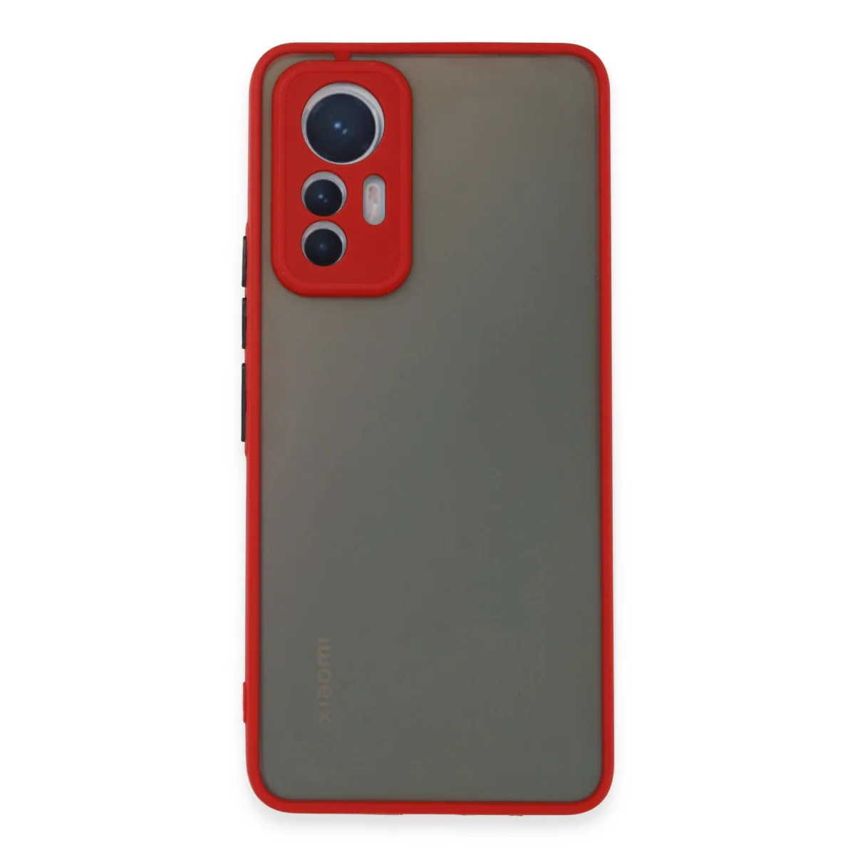 Mi 12 Lite Kılıf Montreal Silikon - Kırmızı - Tam Koruma ve Şık Tasarım
