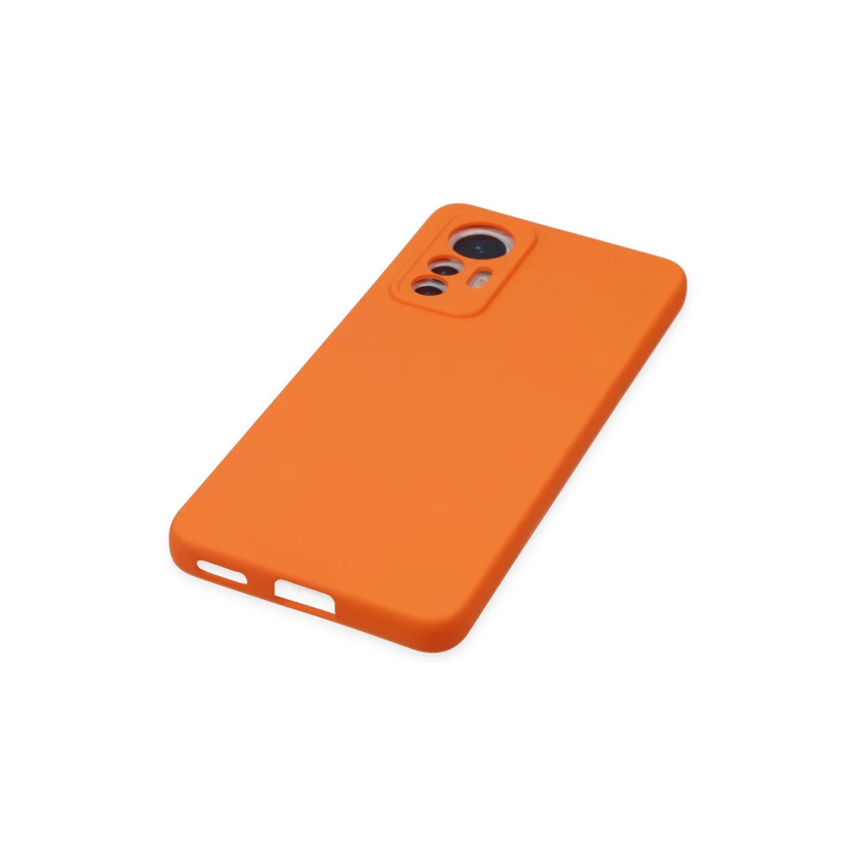 Mi 12 Lite Kılıf Nano İçi Kadife Silikon - Turuncu & Güçlü Koruma
