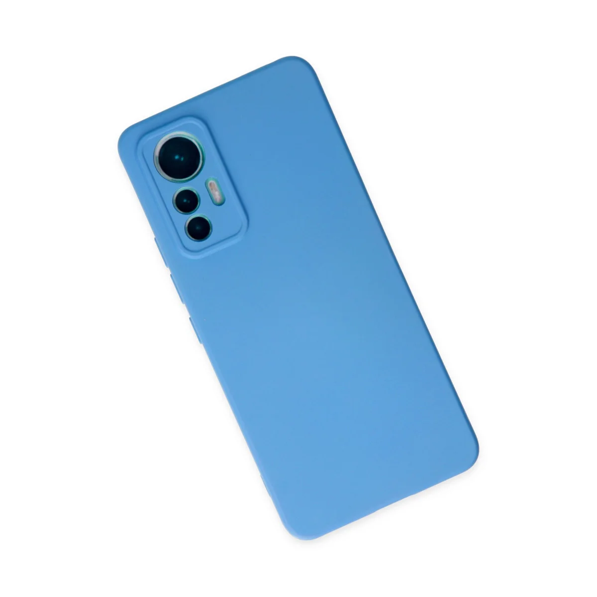 Mi 12 Lite Kılıf - Nano İçi Kadife Silikon Mavi - Yerli Üretim