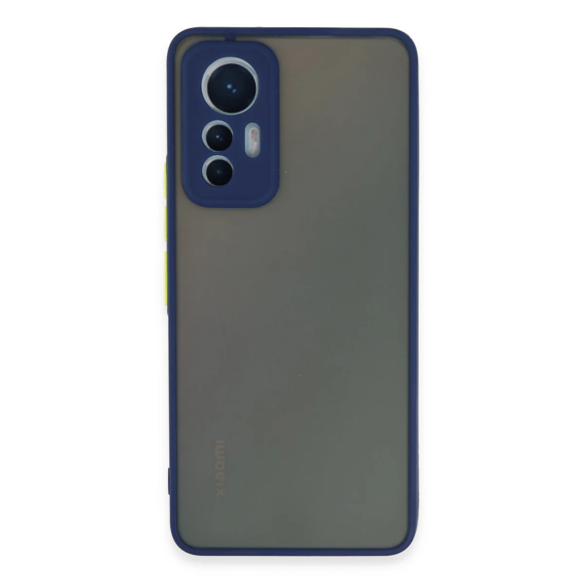 Mi 12 Lite Montreal Silikon Kılıf - Lacivert Kamera Korumalı & Darbe Emici Kılıf