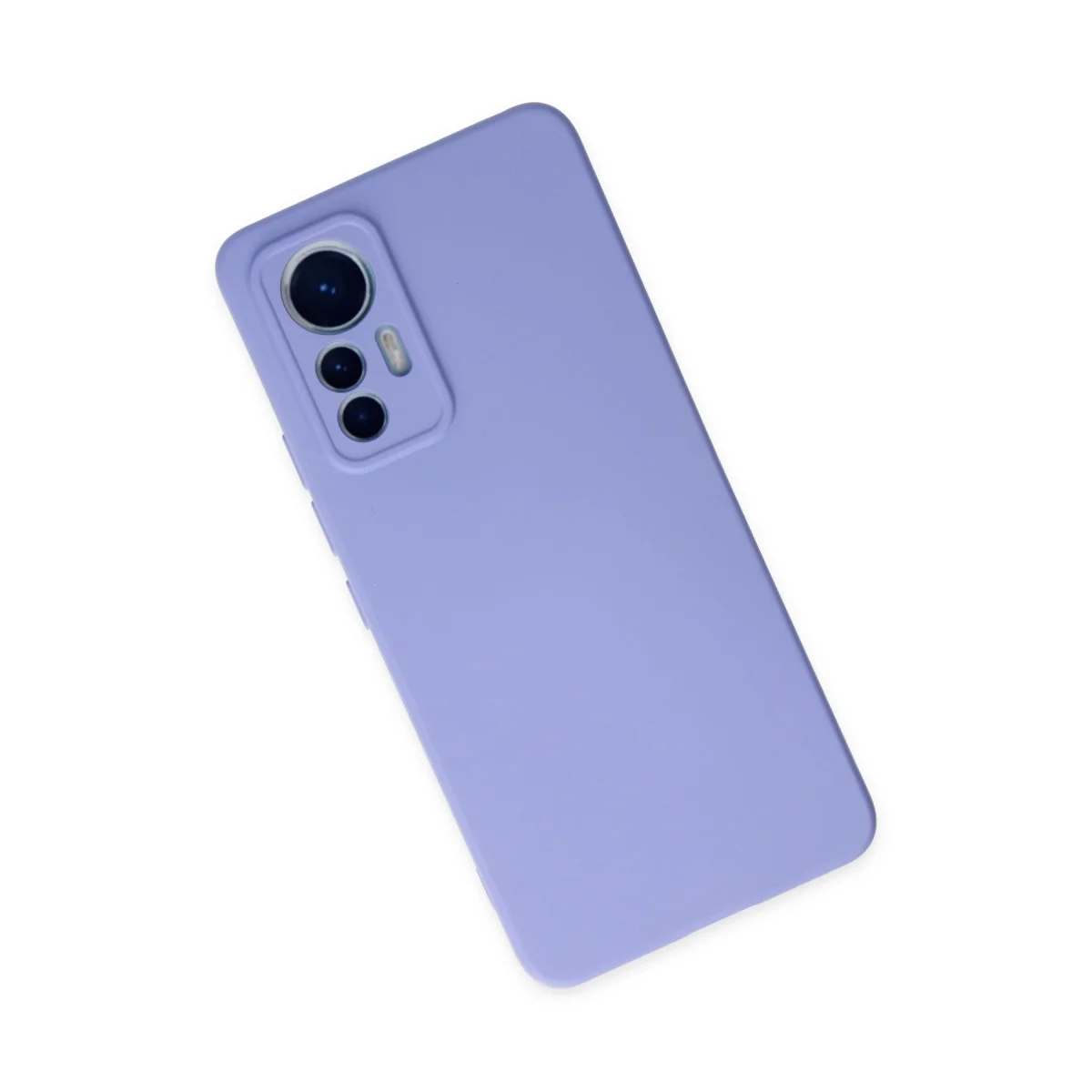 Mi 12 Lite Nano İçi Kadife Silikon Kılıf - Lila
