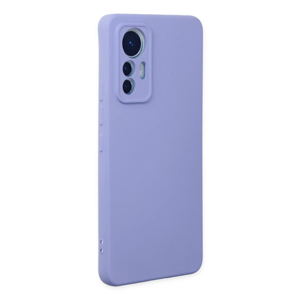 Mi 12 Lite Nano İçi Kadife Silikon Kılıf - Lila