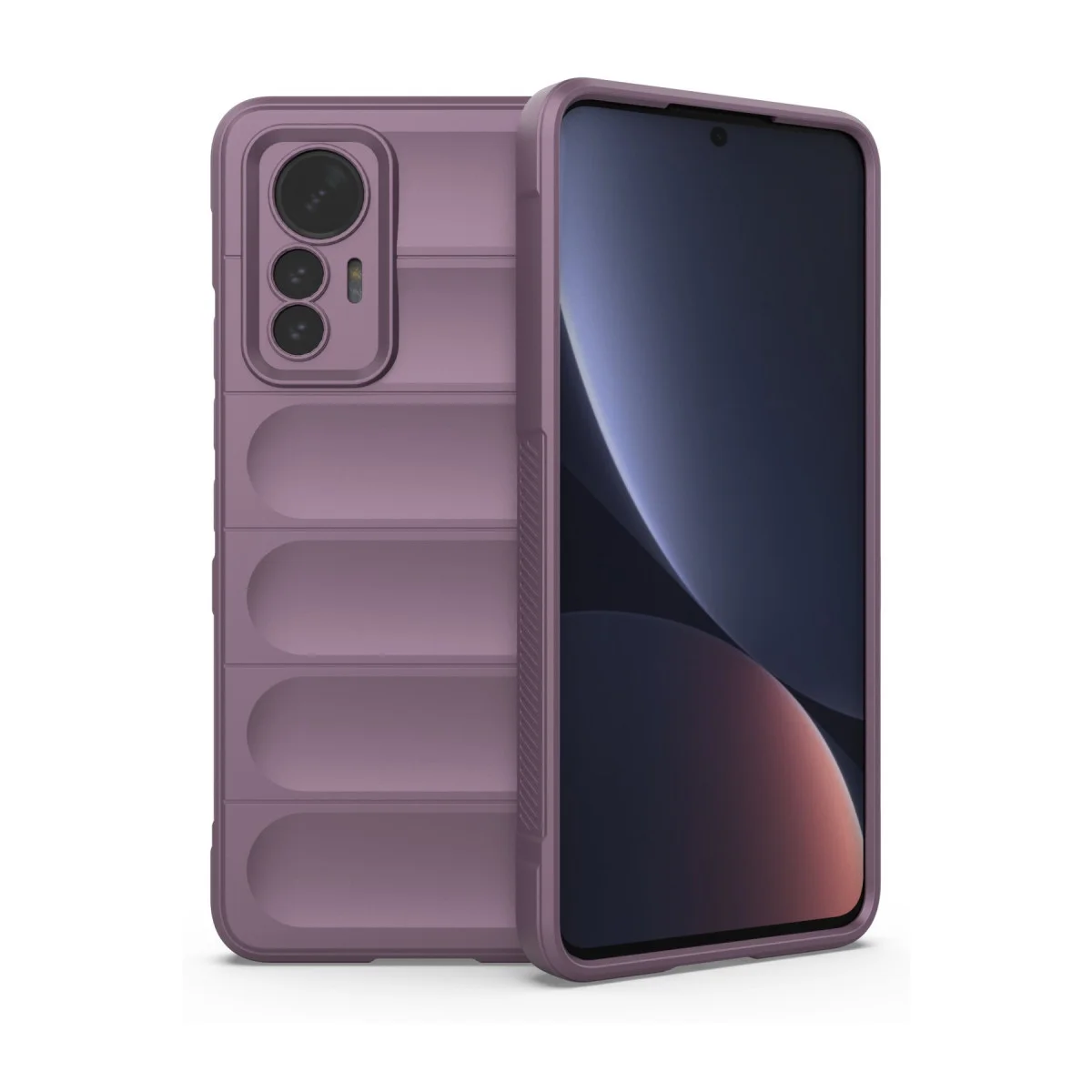 Mi 12 Lite Optimum Silikon Kılıf - Mor ve Şık Koruma